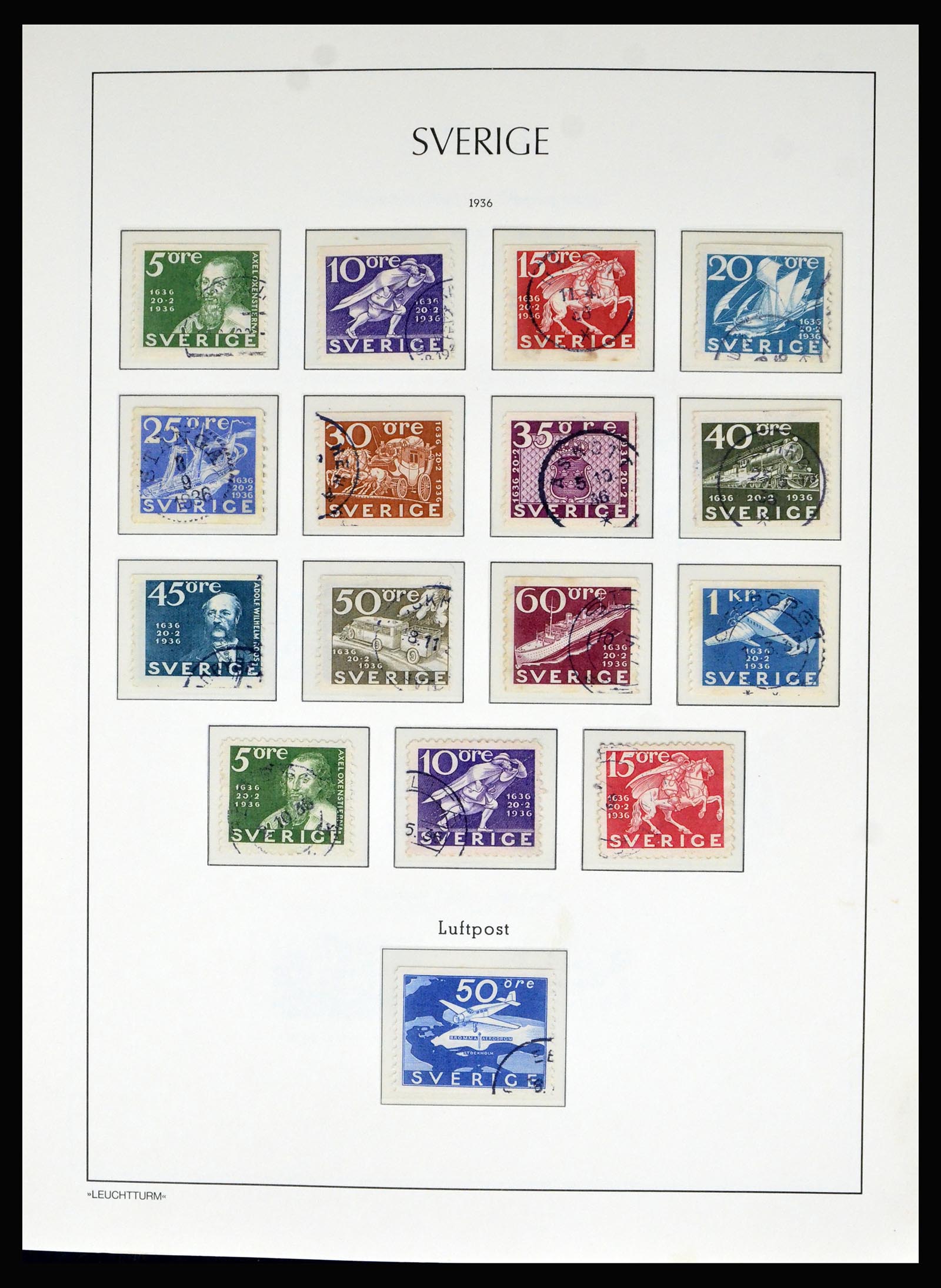 40266 0018 - Postzegel verzameling 40266 Zweden 1855-1959.