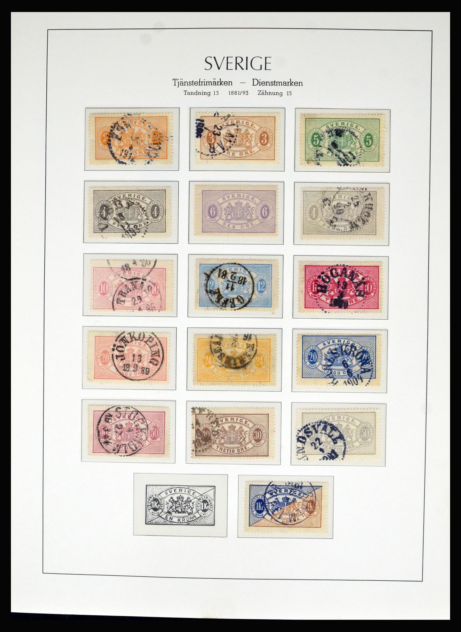 40266 0020 - Postzegel verzameling 40266 Zweden 1855-1959.