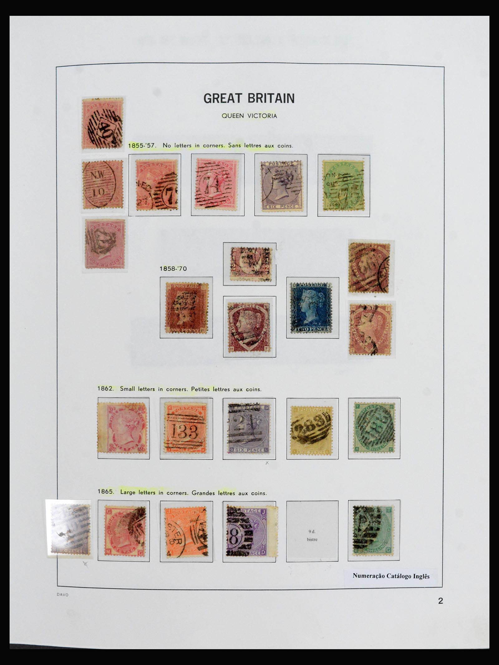 40270 0008 - Postzegel verzameling 40270 Engeland 1840-1970.