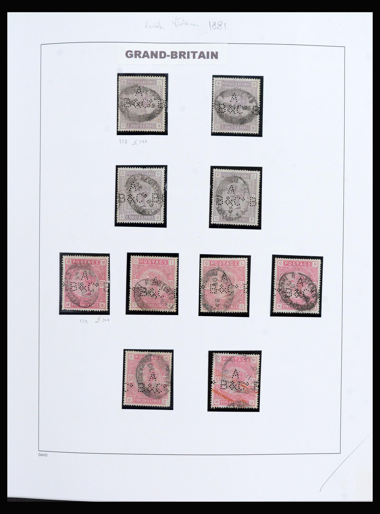 40270 0019 - Postzegel verzameling 40270 Engeland 1840-1970.