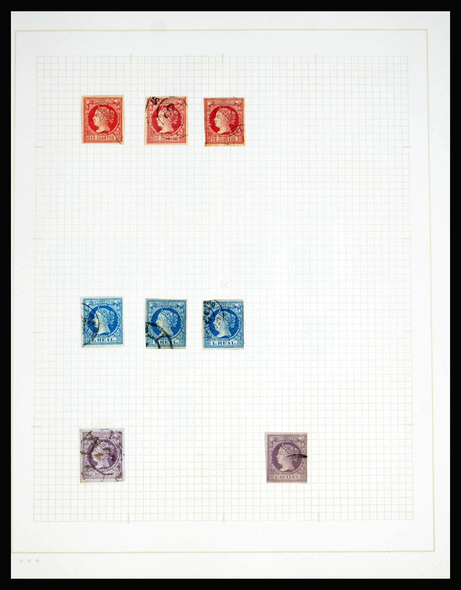 40271 0012 - Postzegelverzameling 40271 Spanje 1850-1900.