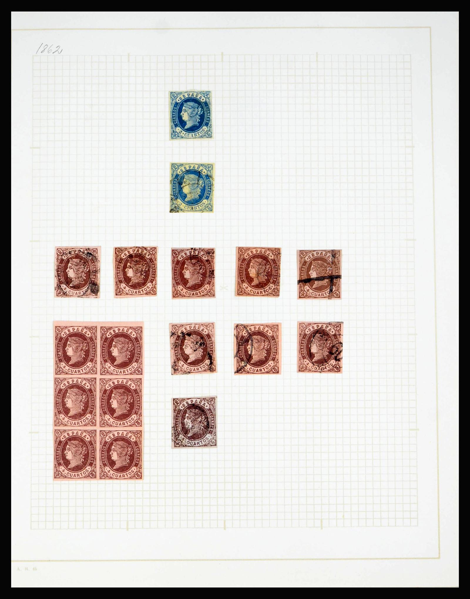 40271 0013 - Postzegelverzameling 40271 Spanje 1850-1900.