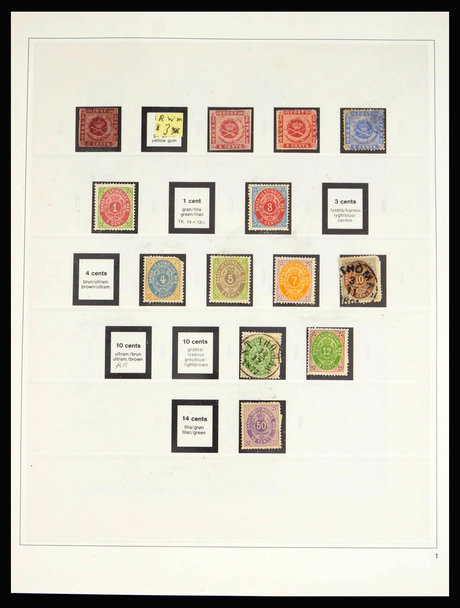 40273 0001 - Stamp collection 40273 Danish West Indies 1855-1916. 40273 0001 - Stamp collection 40273 Danish West Indies 1855-1916.