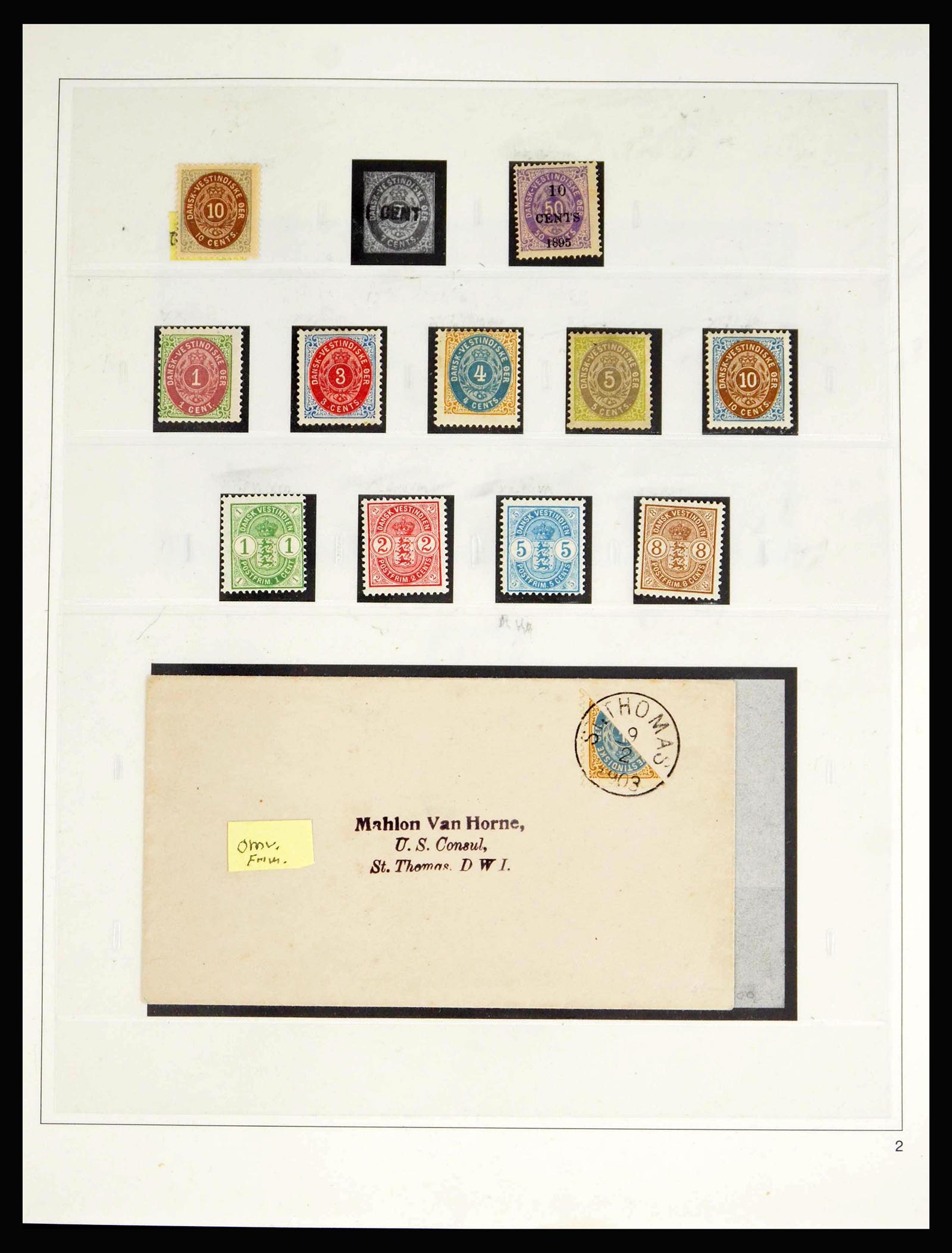 40273 0002 - Stamp collection 40273 Danish West Indies 1855-1916. 40273 0002 - Stamp collection 40273 Danish West Indies 1855-1916.