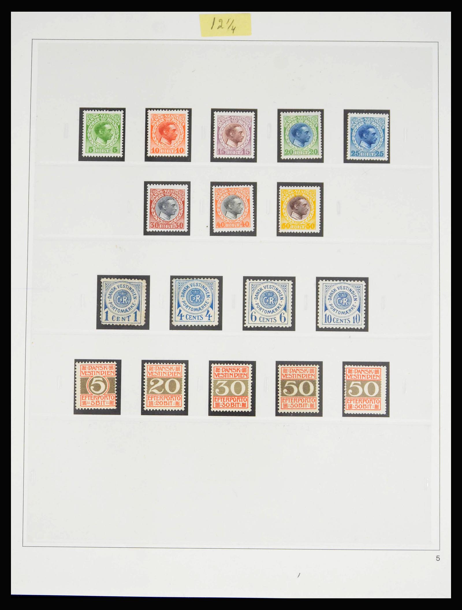 40273 0005 - Stamp collection 40273 Danish West Indies 1855-1916. 40273 0005 - Stamp collection 40273 Danish West Indies 1855-1916.