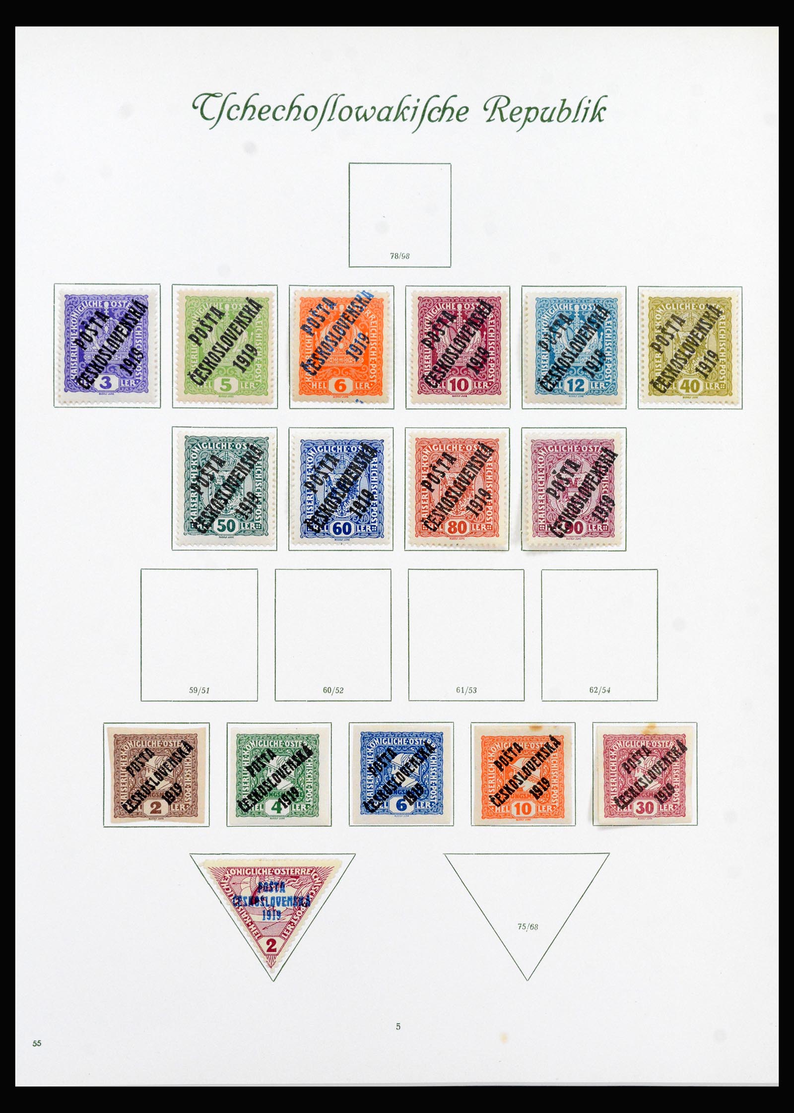 40280 0008 - Stamp collection 40280 Czechoslovakia 1919-1968.
