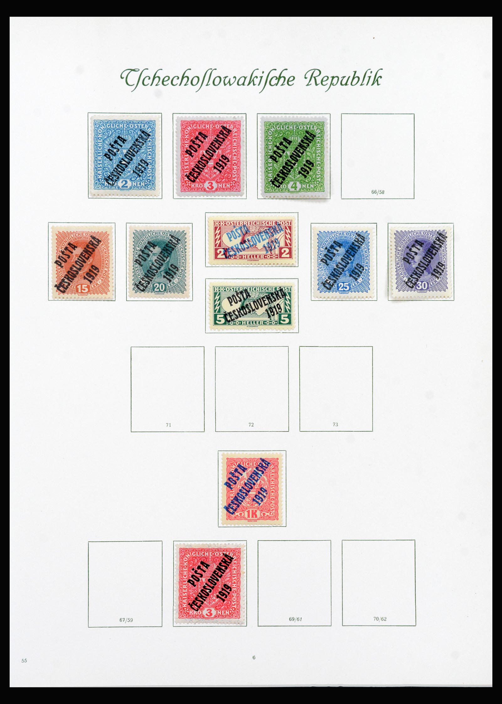 40280 0009 - Stamp collection 40280 Czechoslovakia 1919-1968.
