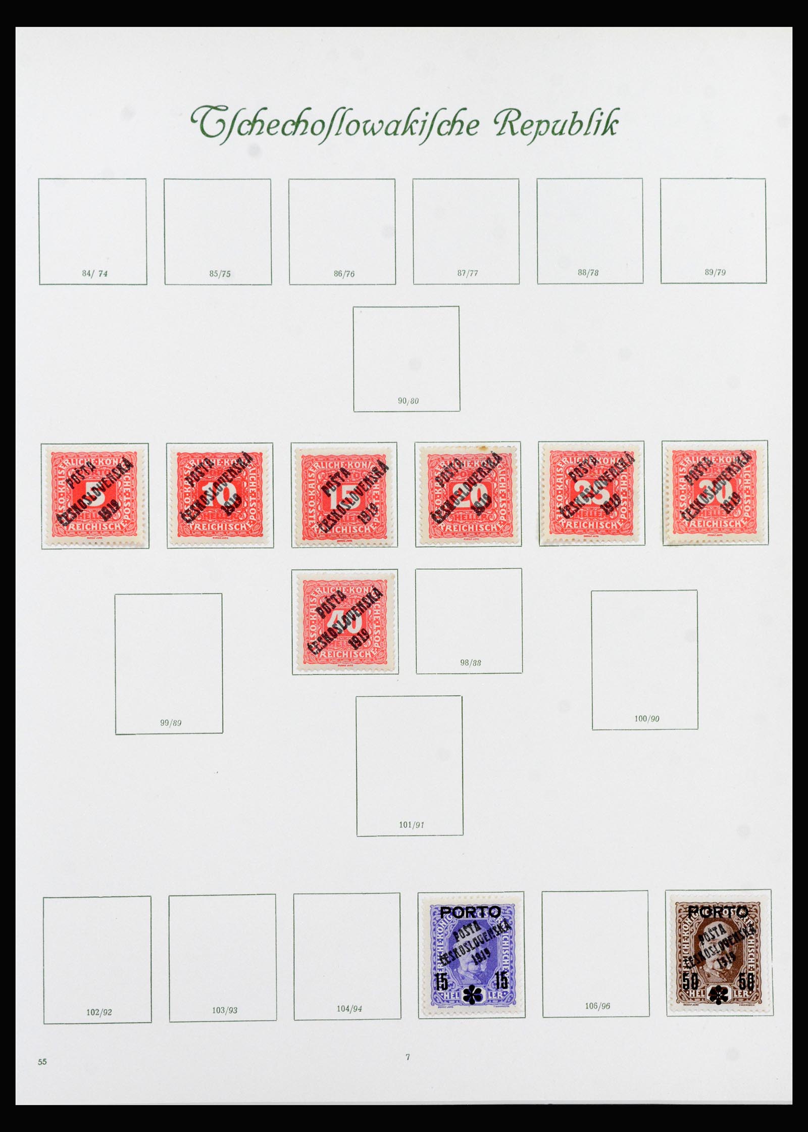 40280 0010 - Stamp collection 40280 Czechoslovakia 1919-1968.