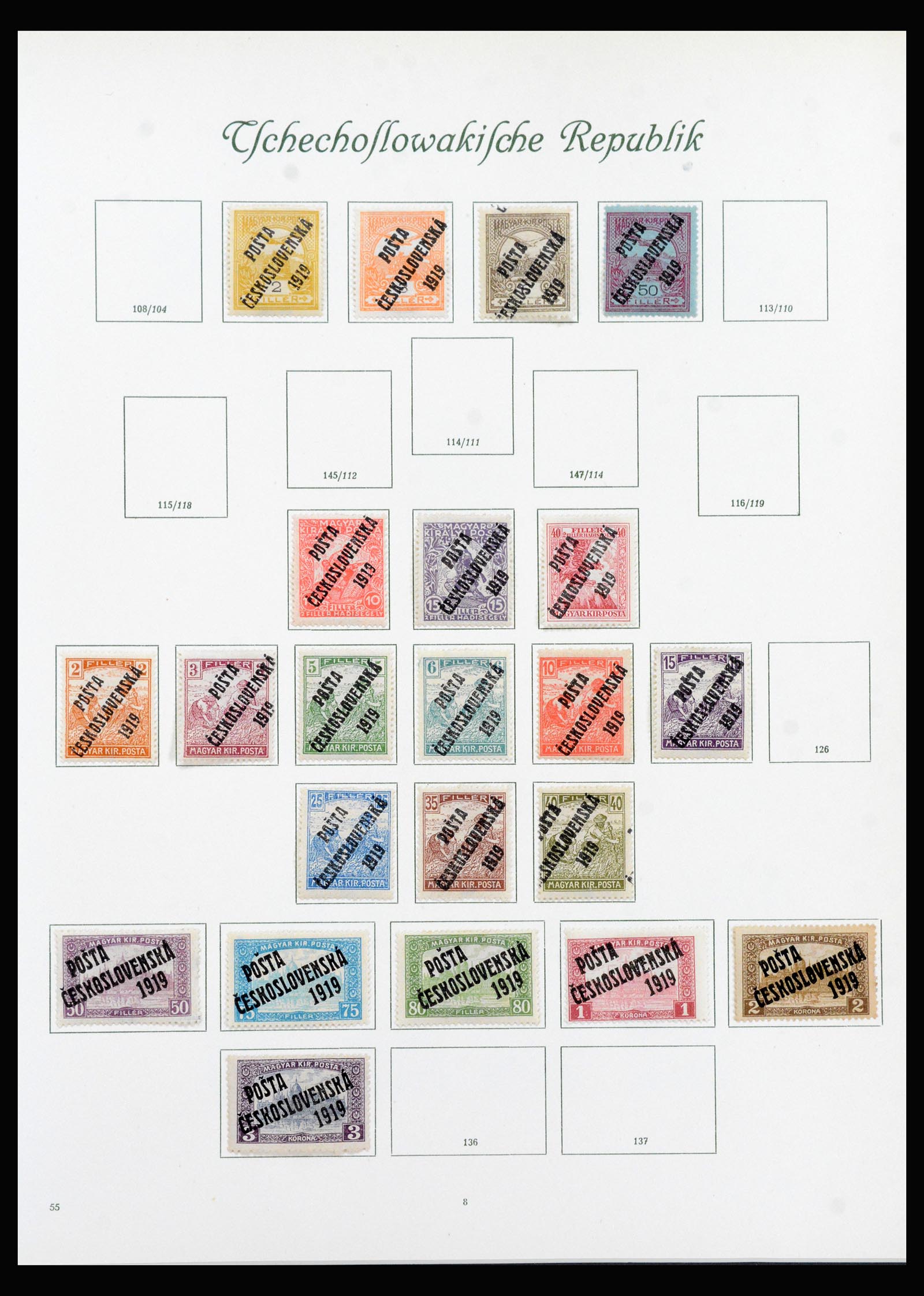 40280 0011 - Stamp collection 40280 Czechoslovakia 1919-1968.