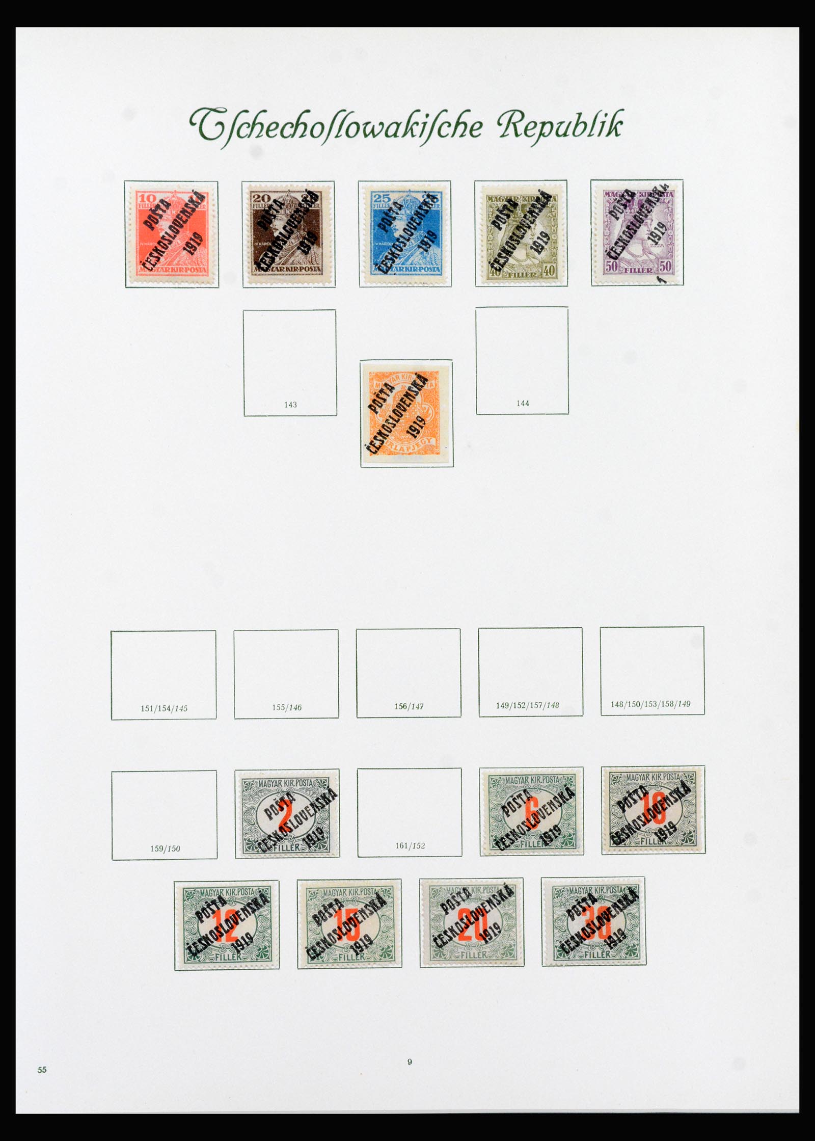 40280 0012 - Stamp collection 40280 Czechoslovakia 1919-1968.