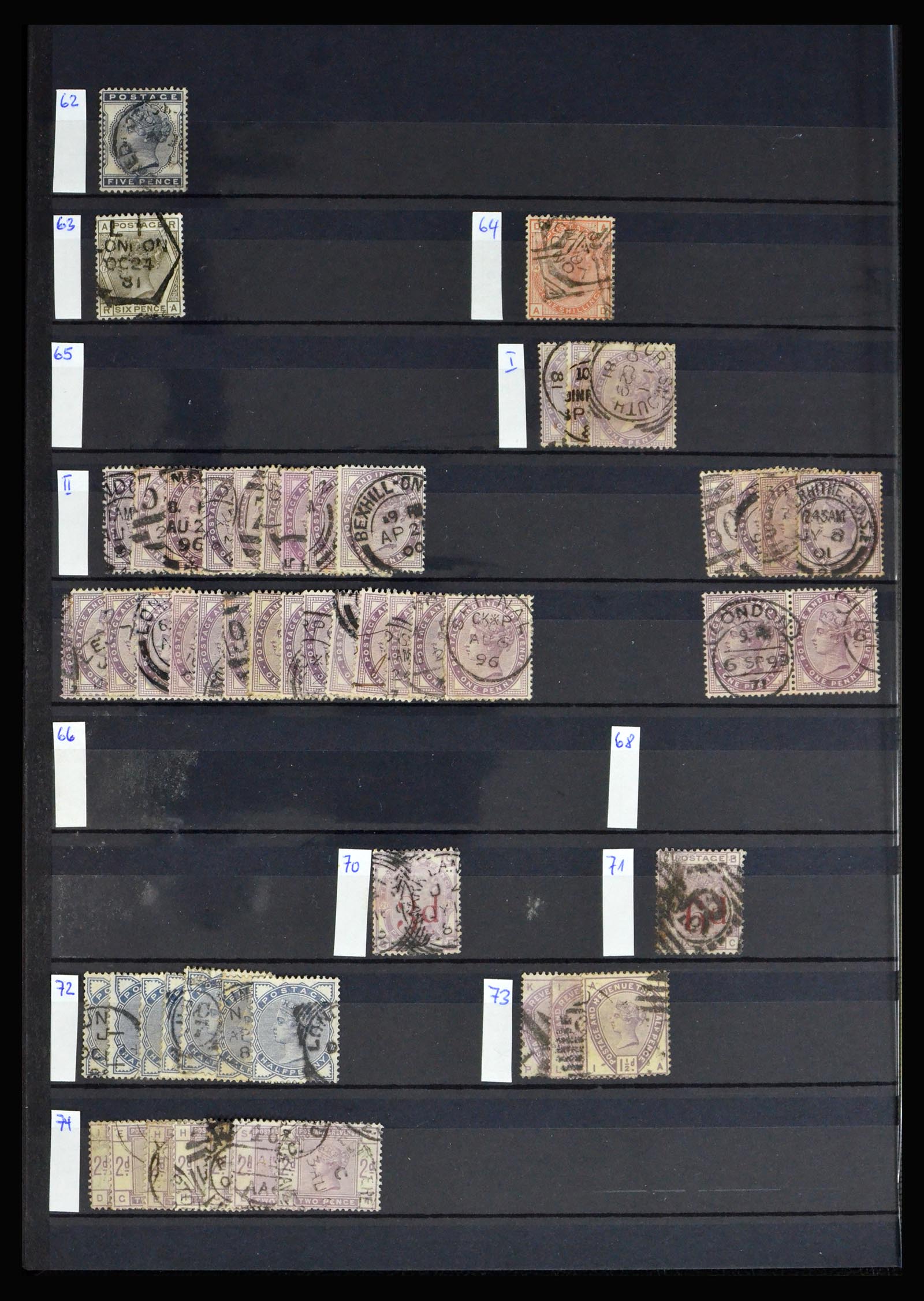 40283 0008 - Stamp collection 40283 Great Britain 1840-1980.