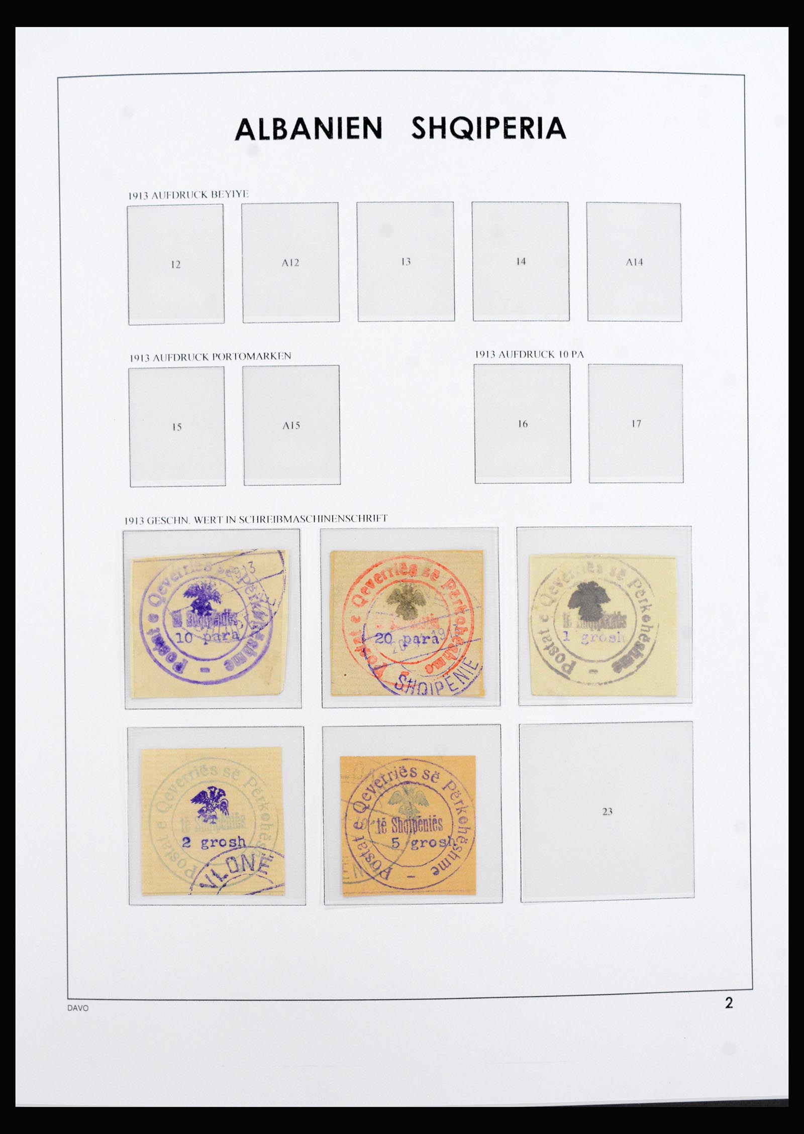40285 0002 - Postzegel verzameling 40285 Albanië 1913-1997.