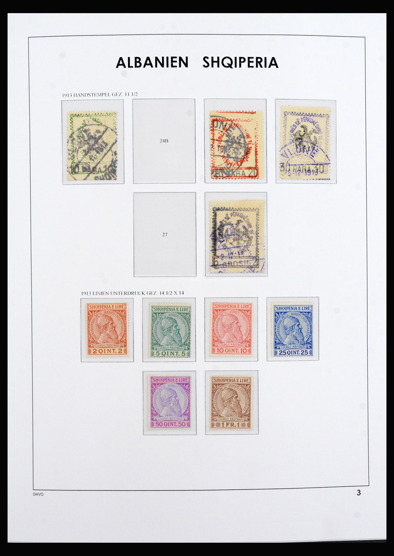 40285 0003 - Postzegel verzameling 40285 Albanië 1913-1997.