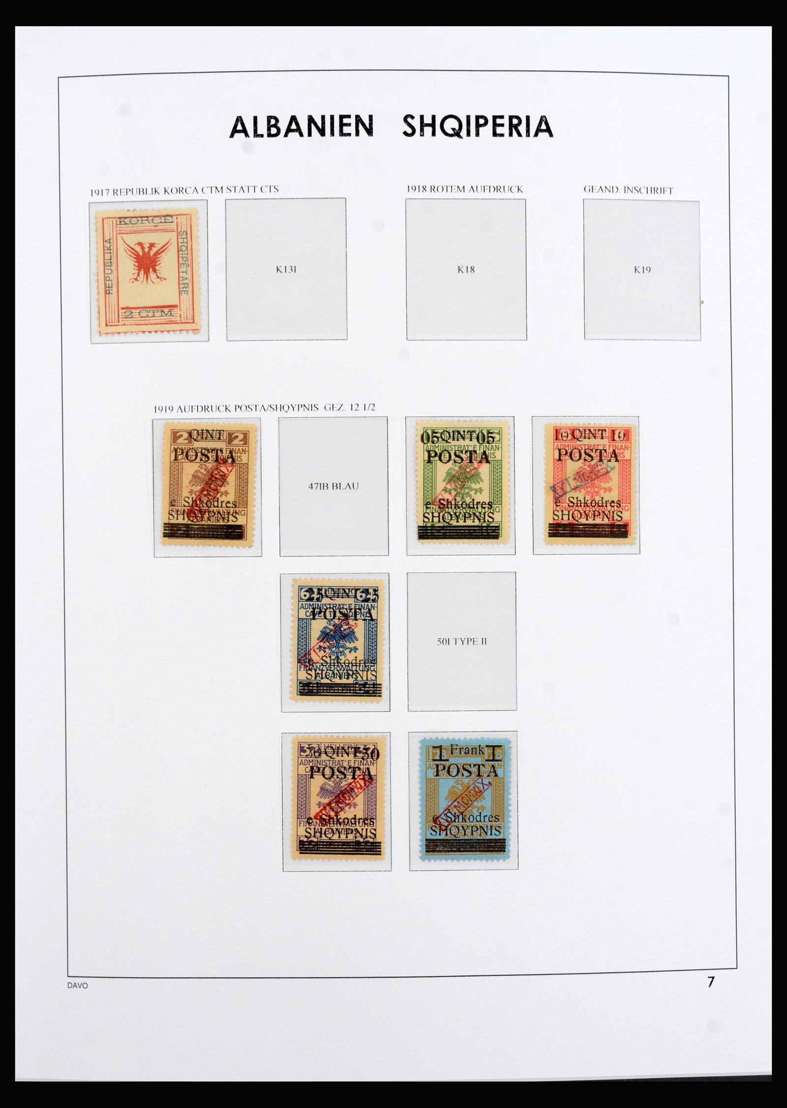 40285 0007 - Postzegel verzameling 40285 Albanië 1913-1997.