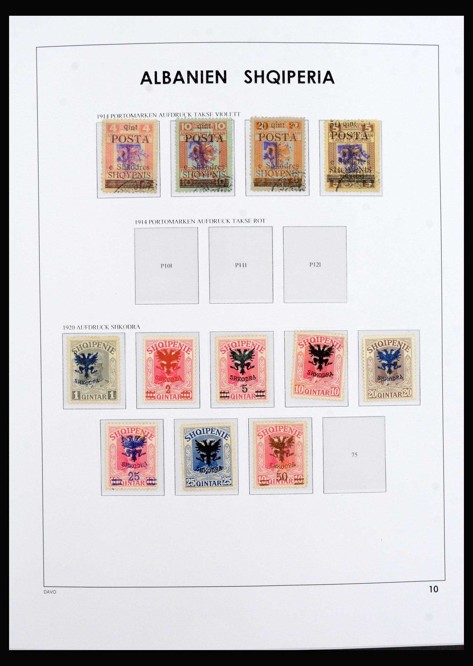 40285 0010 - Postzegel verzameling 40285 Albanië 1913-1997.