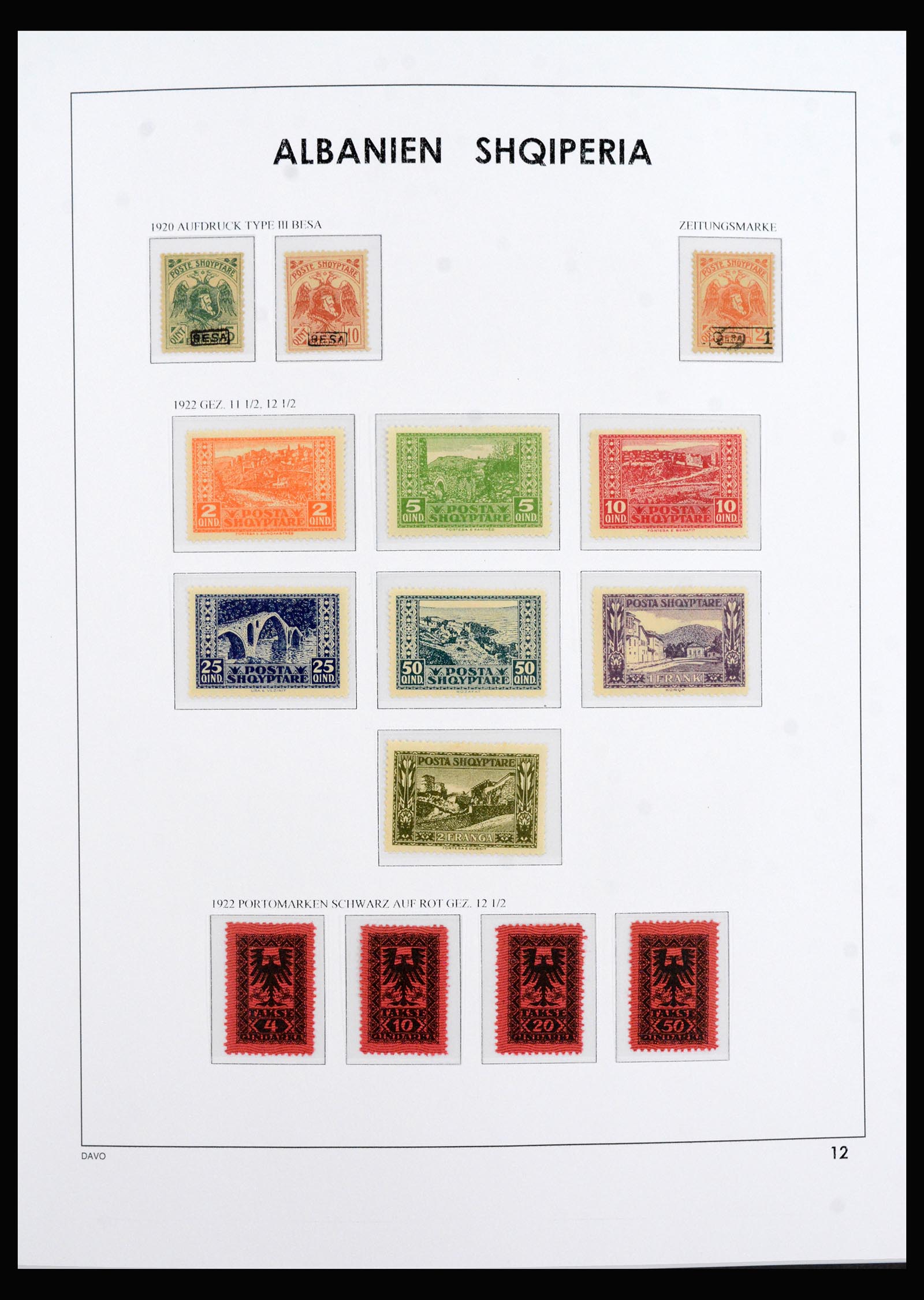40285 0012 - Postzegel verzameling 40285 Albanië 1913-1997.