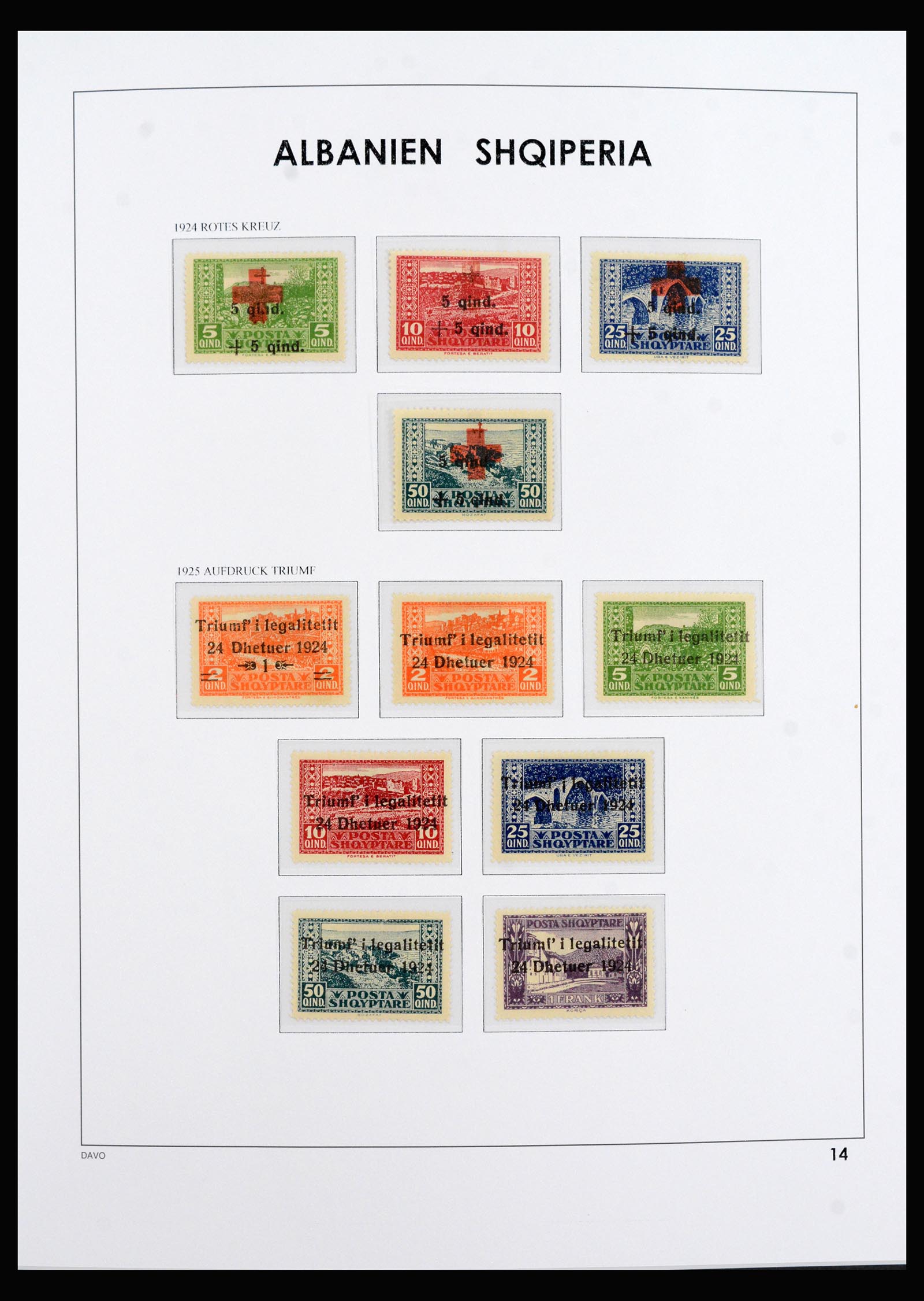 40285 0014 - Postzegel verzameling 40285 Albanië 1913-1997.