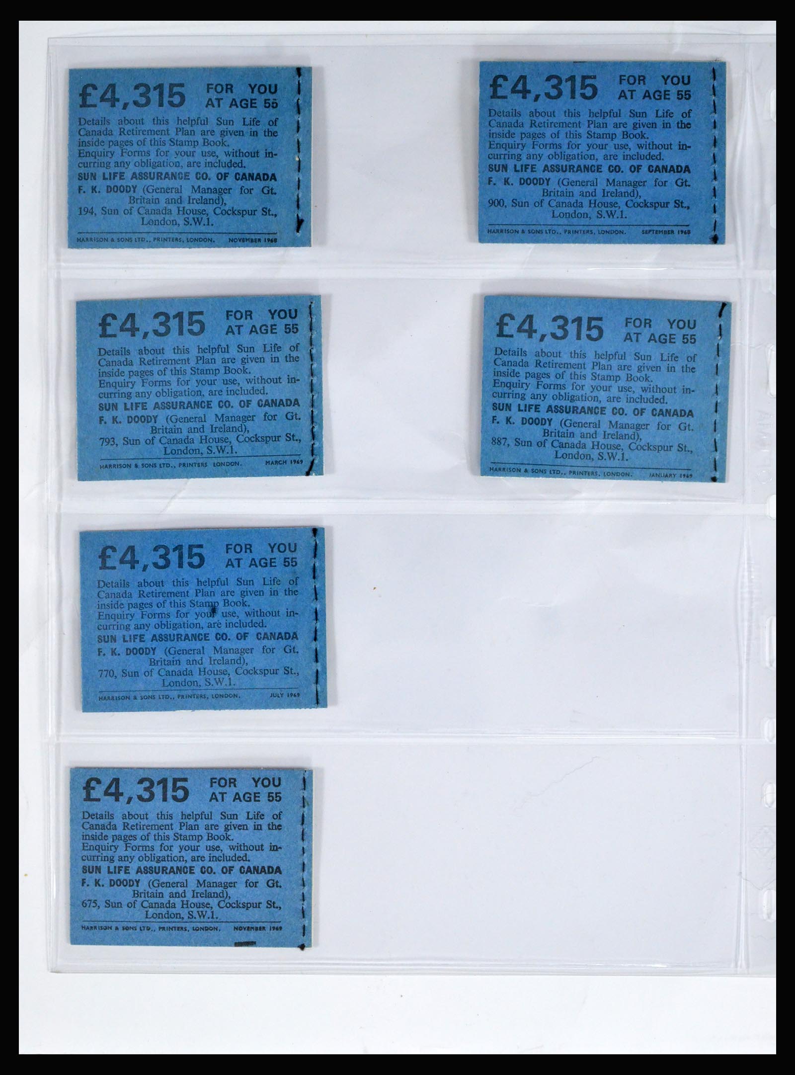40286 0004 - Postzegel verzameling 40286 Engeland boekjes 1953-1980.