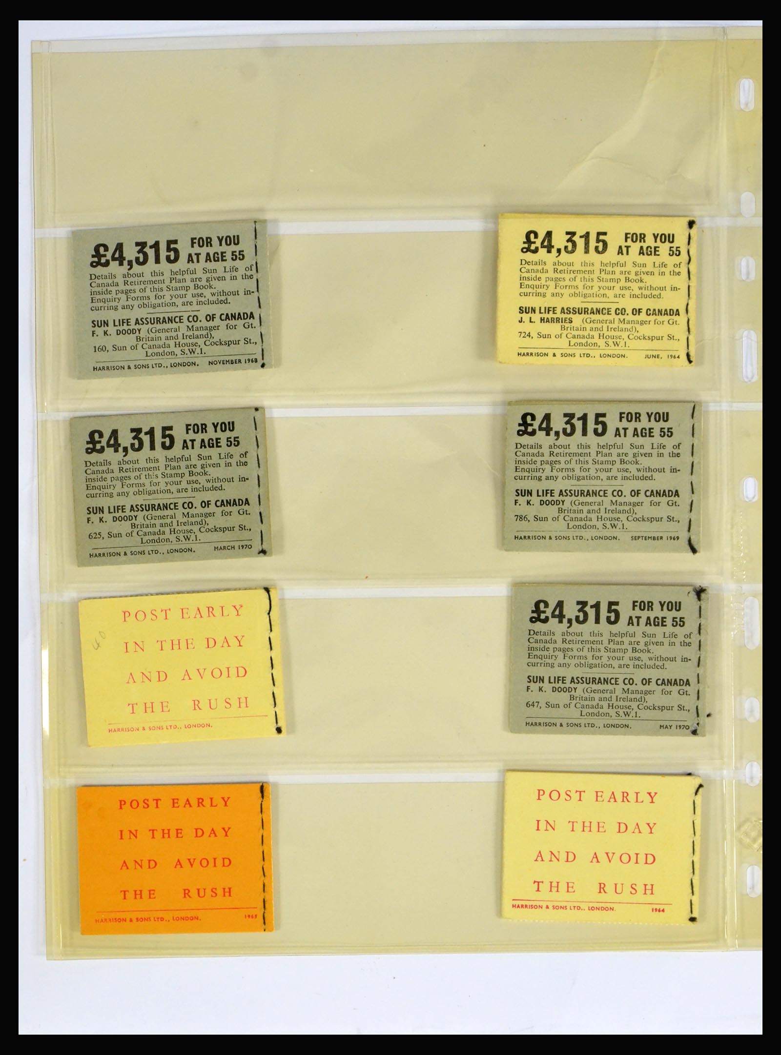 40286 0006 - Postzegel verzameling 40286 Engeland boekjes 1953-1980.