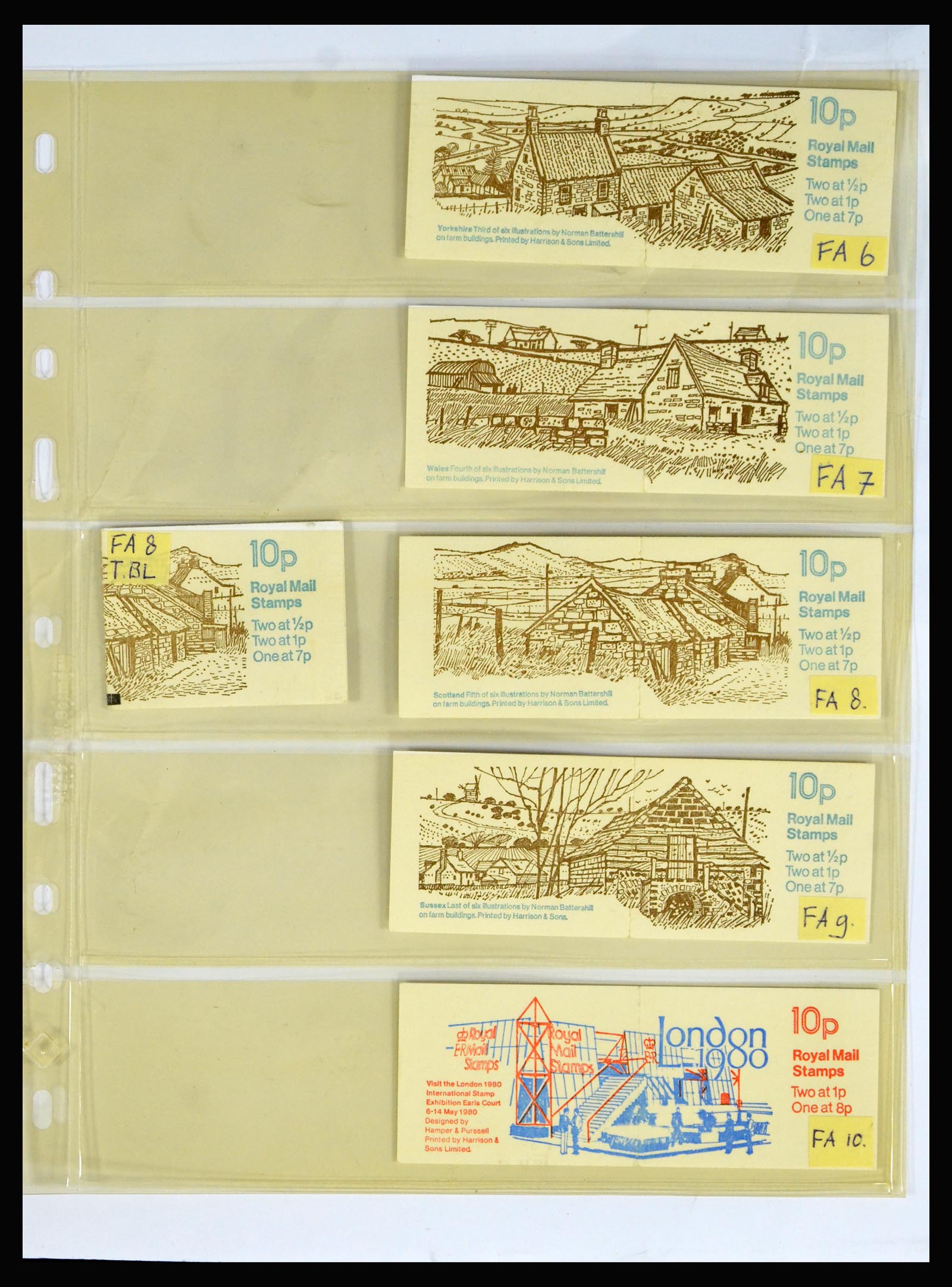 40286 0011 - Postzegel verzameling 40286 Engeland boekjes 1953-1980.