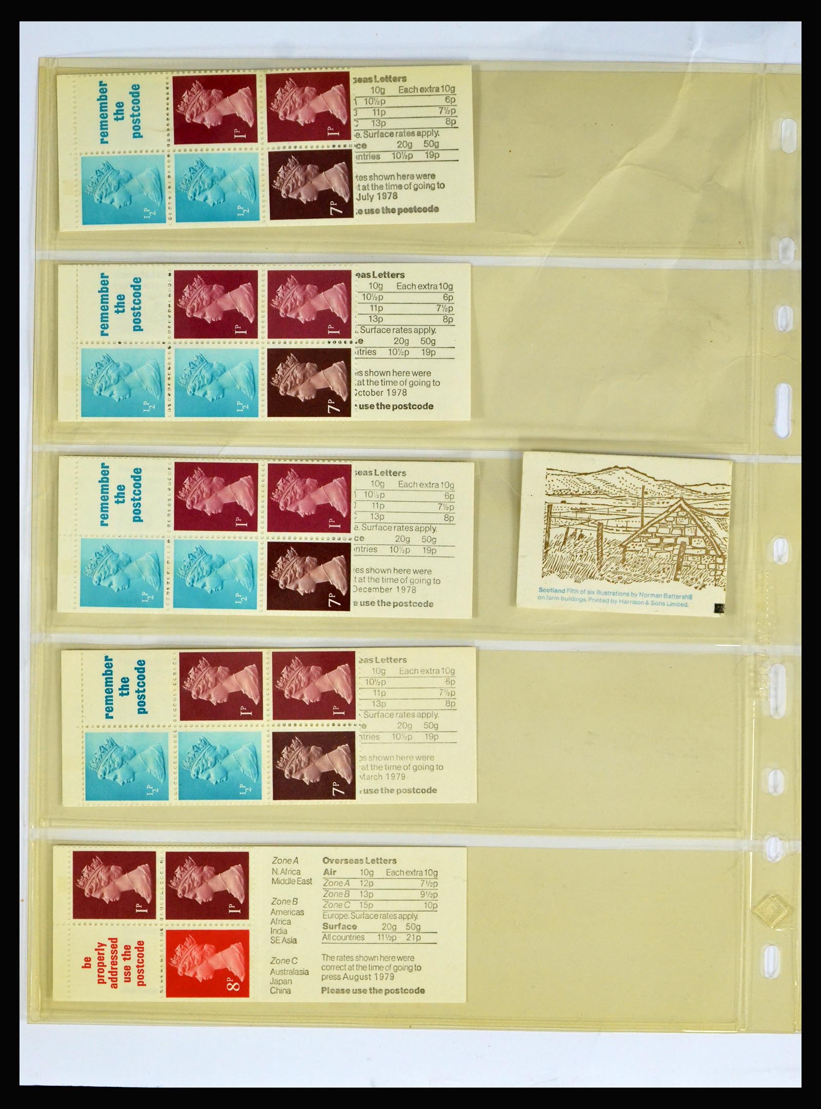 40286 0012 - Postzegel verzameling 40286 Engeland boekjes 1953-1980.