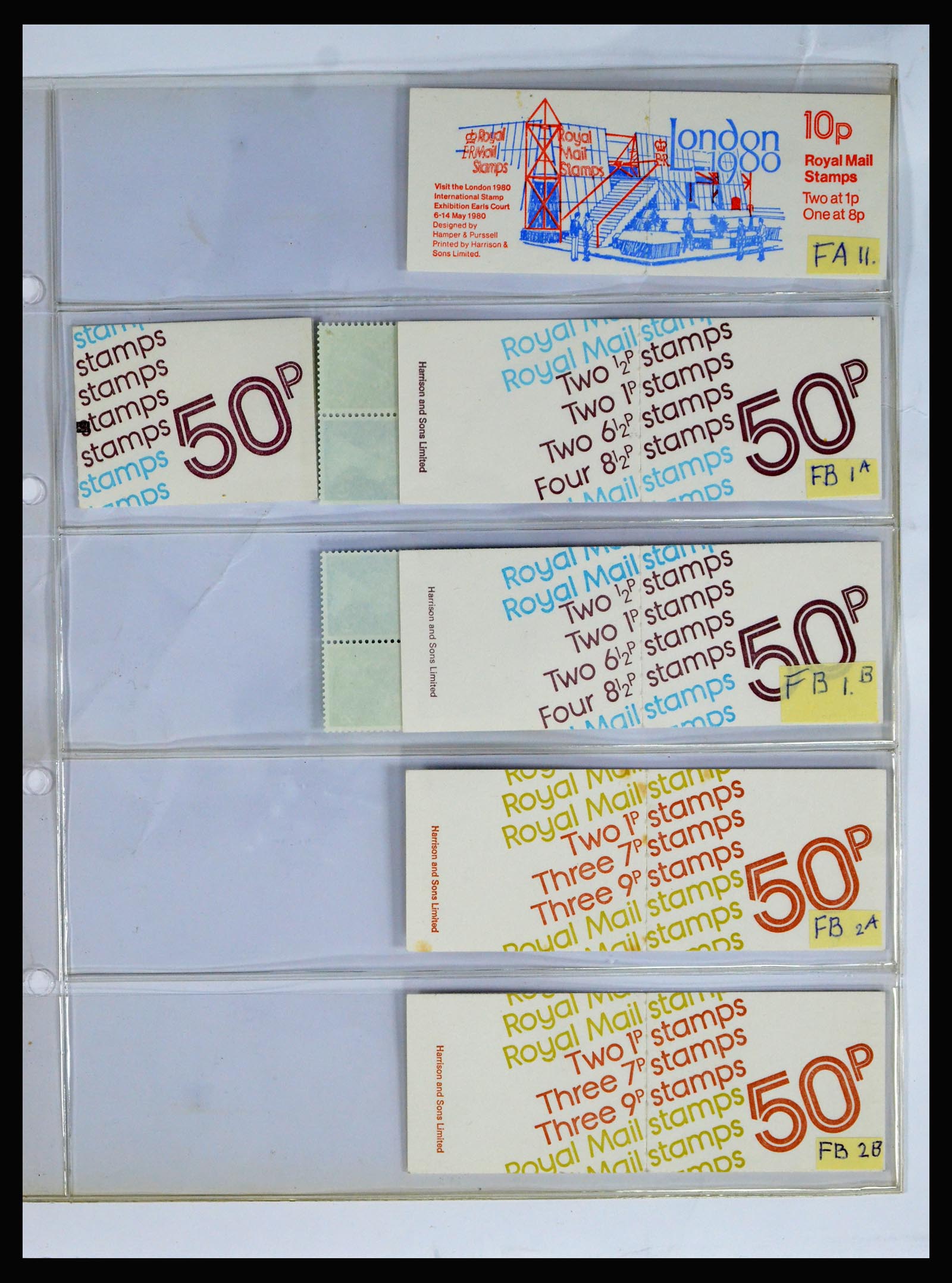 40286 0013 - Postzegel verzameling 40286 Engeland boekjes 1953-1980.