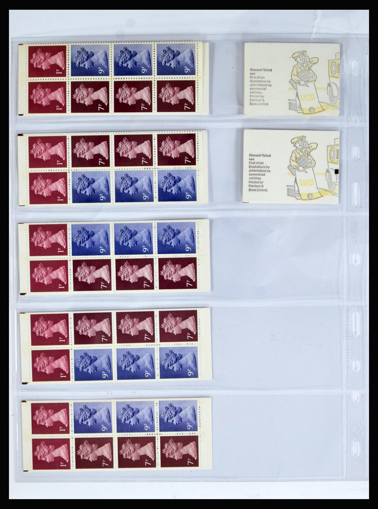 40286 0016 - Postzegel verzameling 40286 Engeland boekjes 1953-1980.