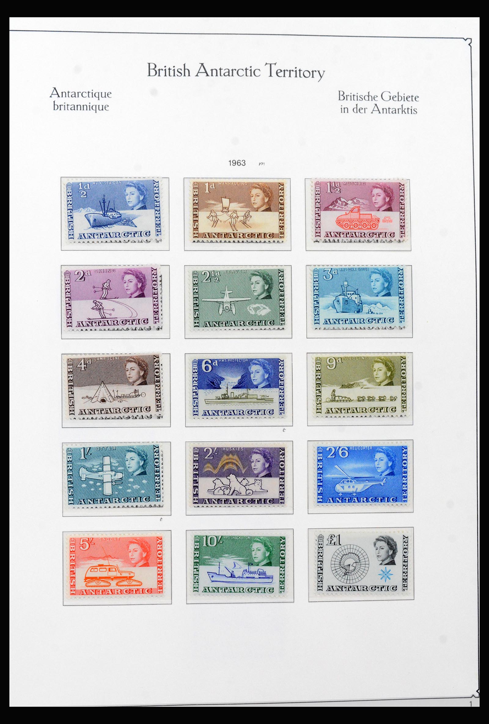 40296 0001 - Postzegel verzameling 40296 Falkland Eilanden 1953-1980.