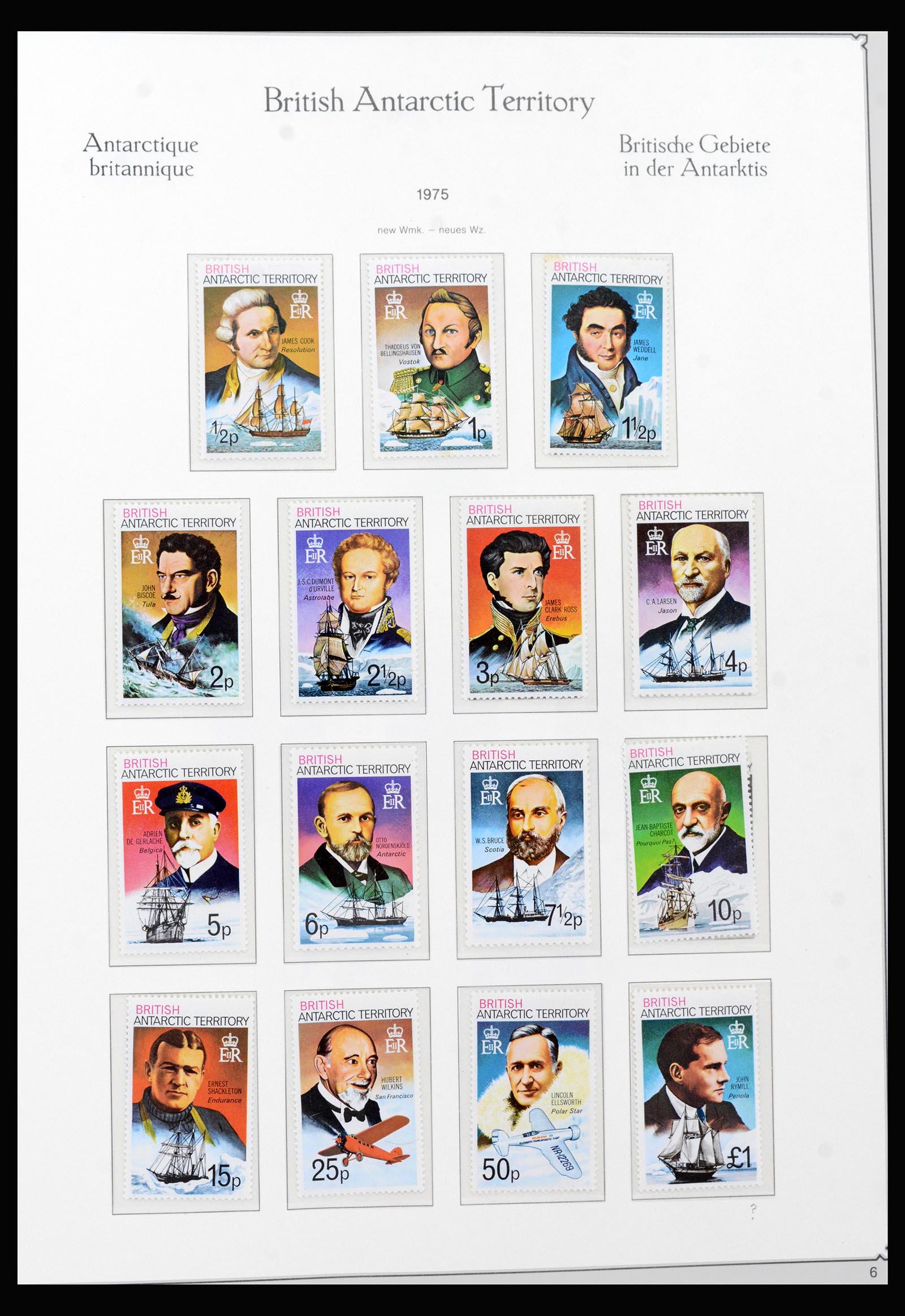 40296 0005 - Postzegel verzameling 40296 Falkland Eilanden 1953-1980.