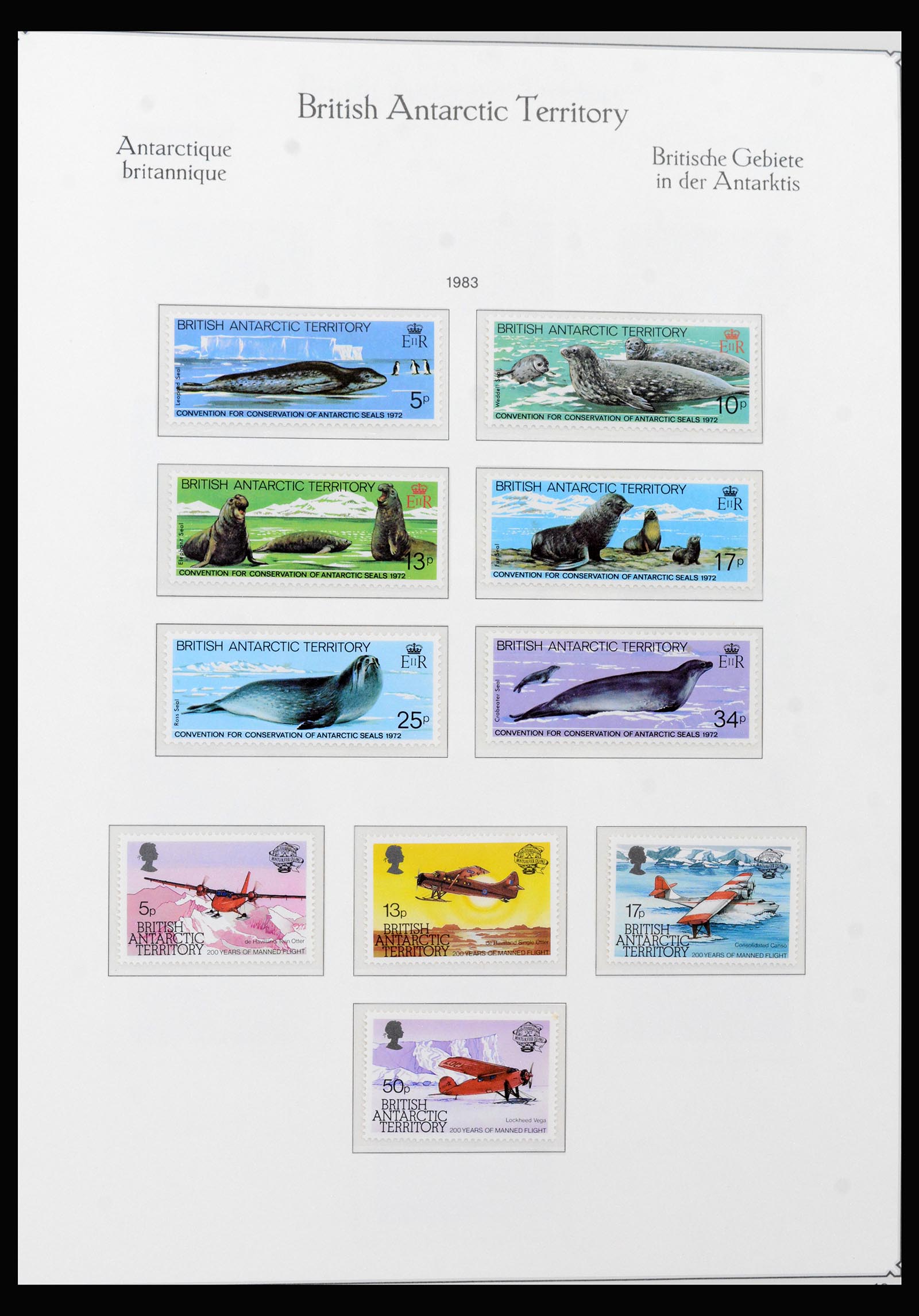 40296 0012 - Postzegel verzameling 40296 Falkland Eilanden 1953-1980.