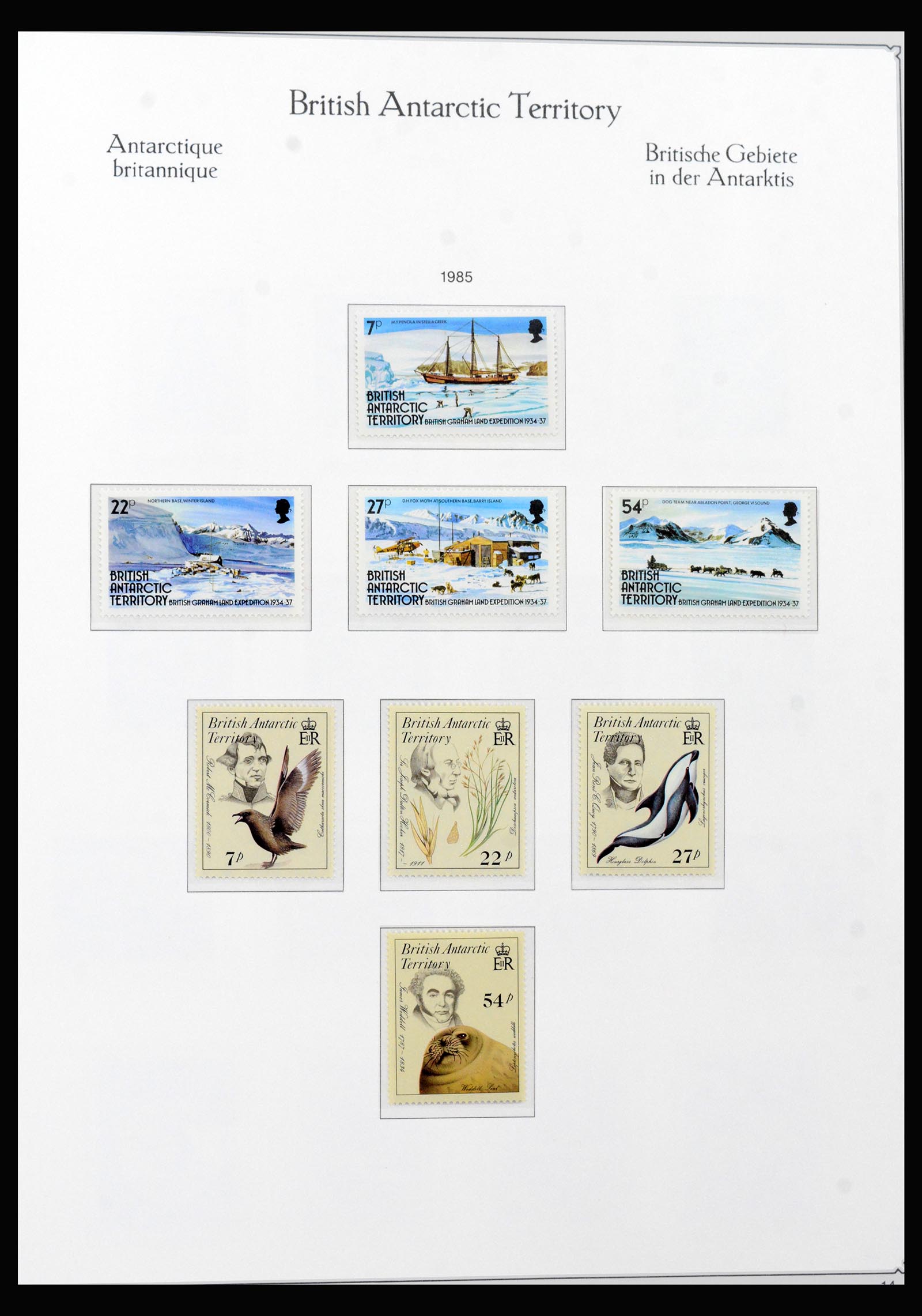 40296 0014 - Postzegel verzameling 40296 Falkland Eilanden 1953-1980.