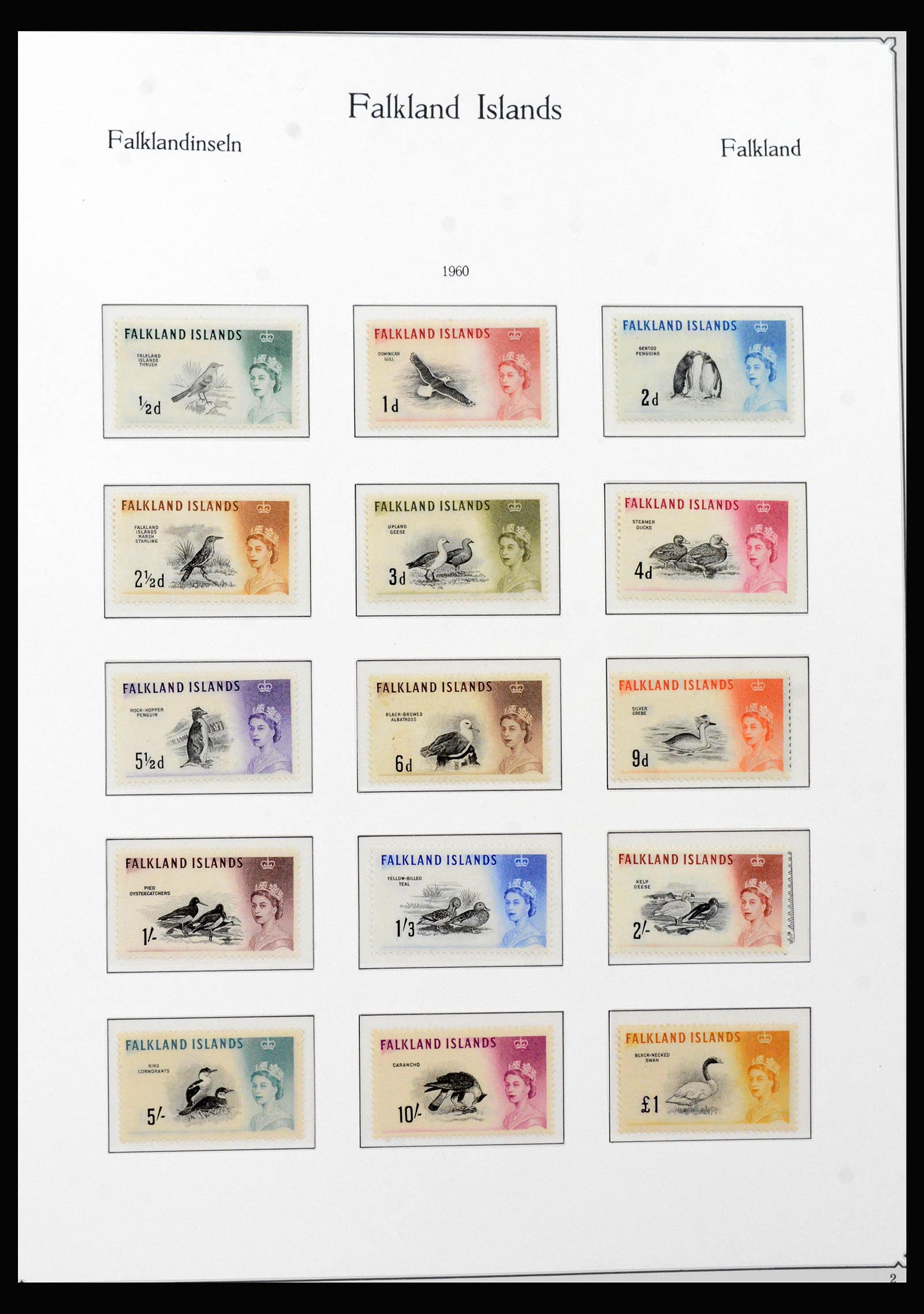 40296 0019 - Postzegel verzameling 40296 Falkland Eilanden 1953-1980.