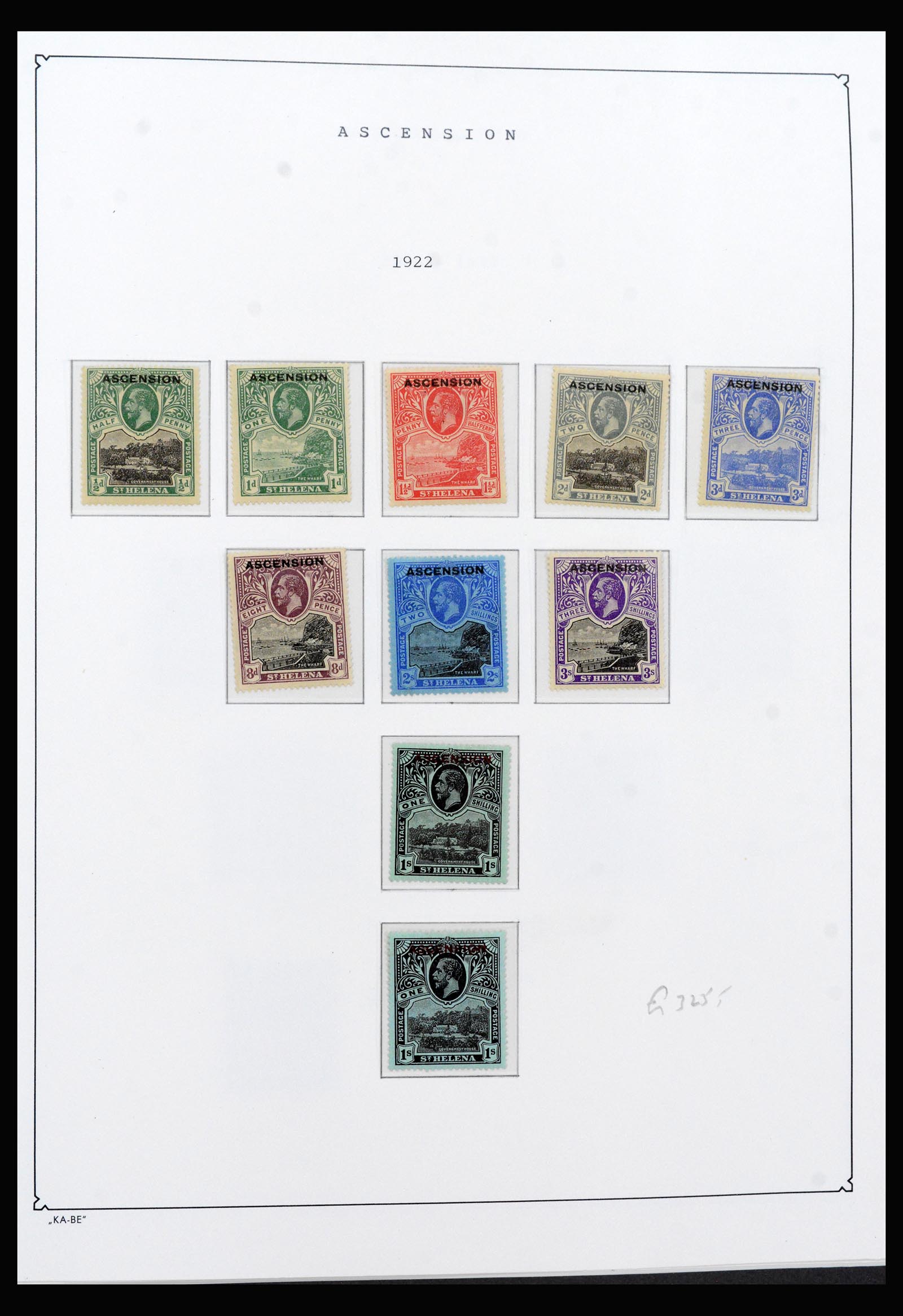 40297 0001 - Stamp collection 40297 Ascension and Tristan da Cunha 1922-1980.