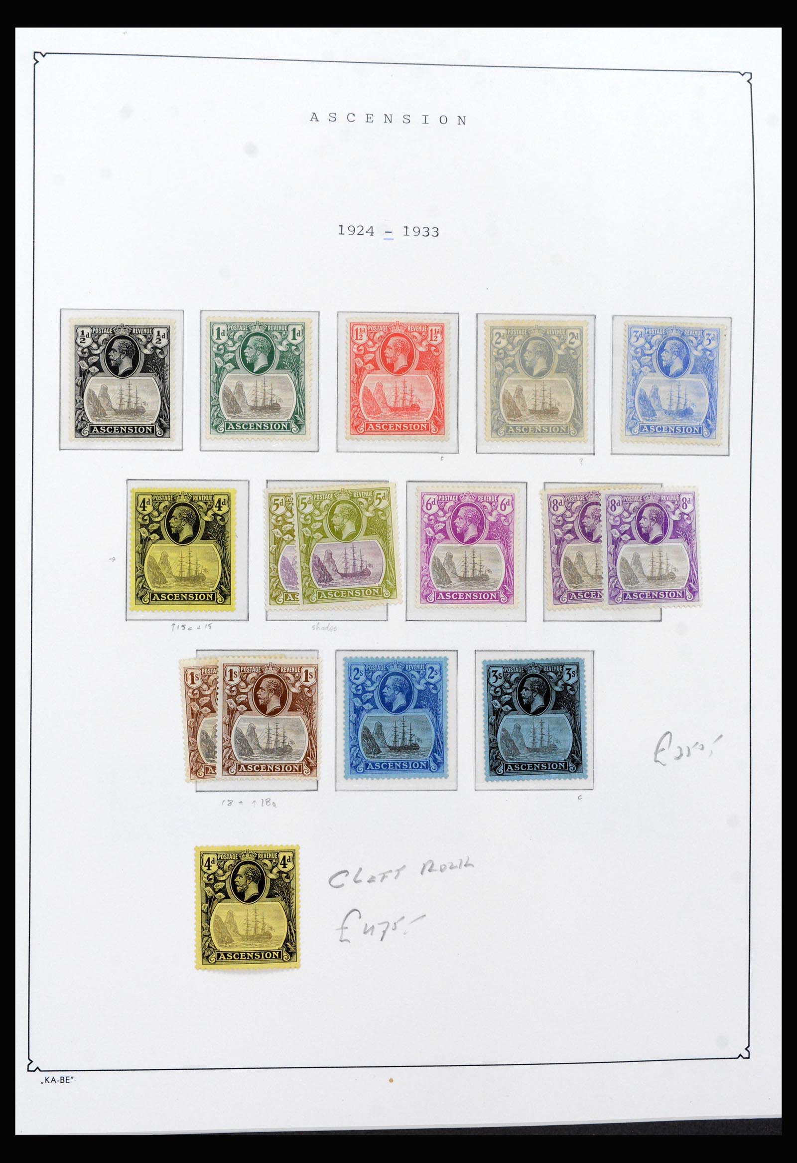 40297 0002 - Stamp collection 40297 Ascension and Tristan da Cunha 1922-1980.