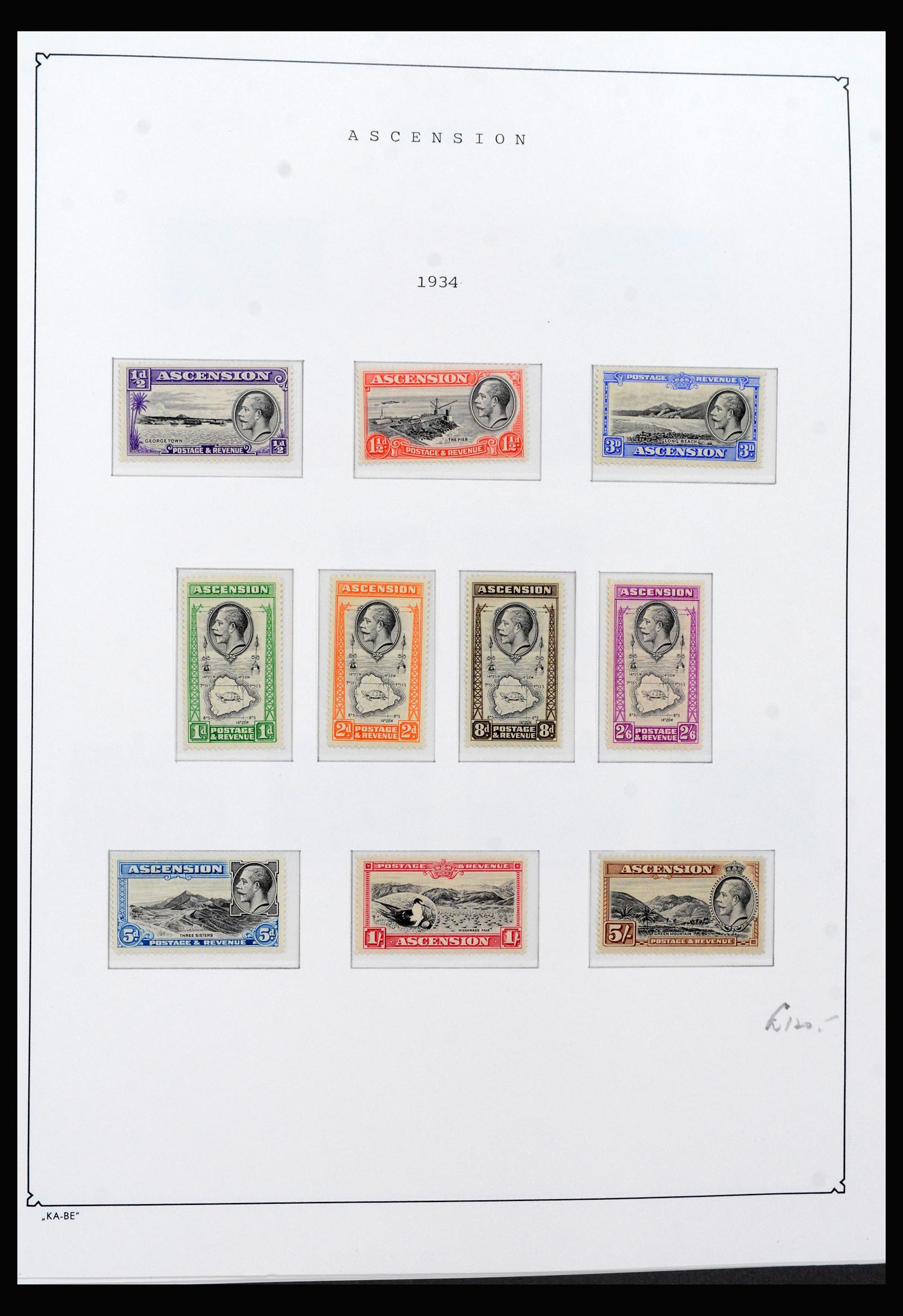 40297 0003 - Stamp collection 40297 Ascension and Tristan da Cunha 1922-1980.