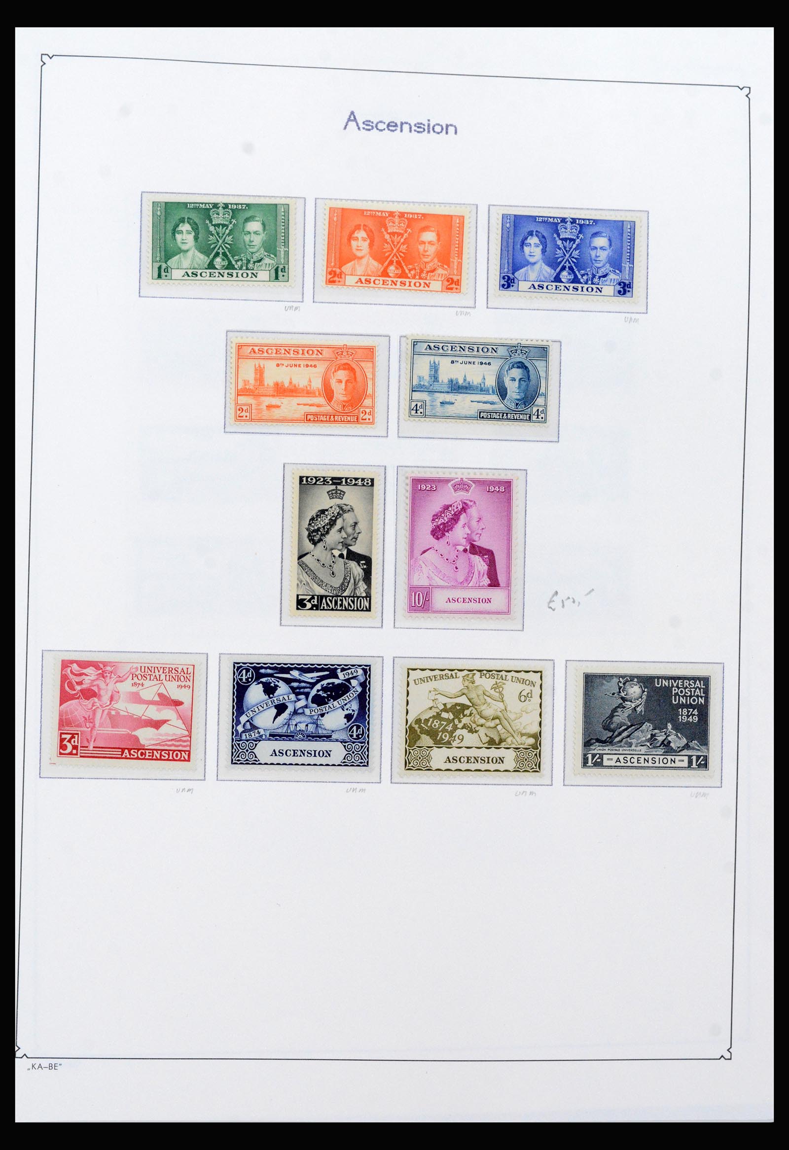 40297 0004 - Stamp collection 40297 Ascension and Tristan da Cunha 1922-1980.