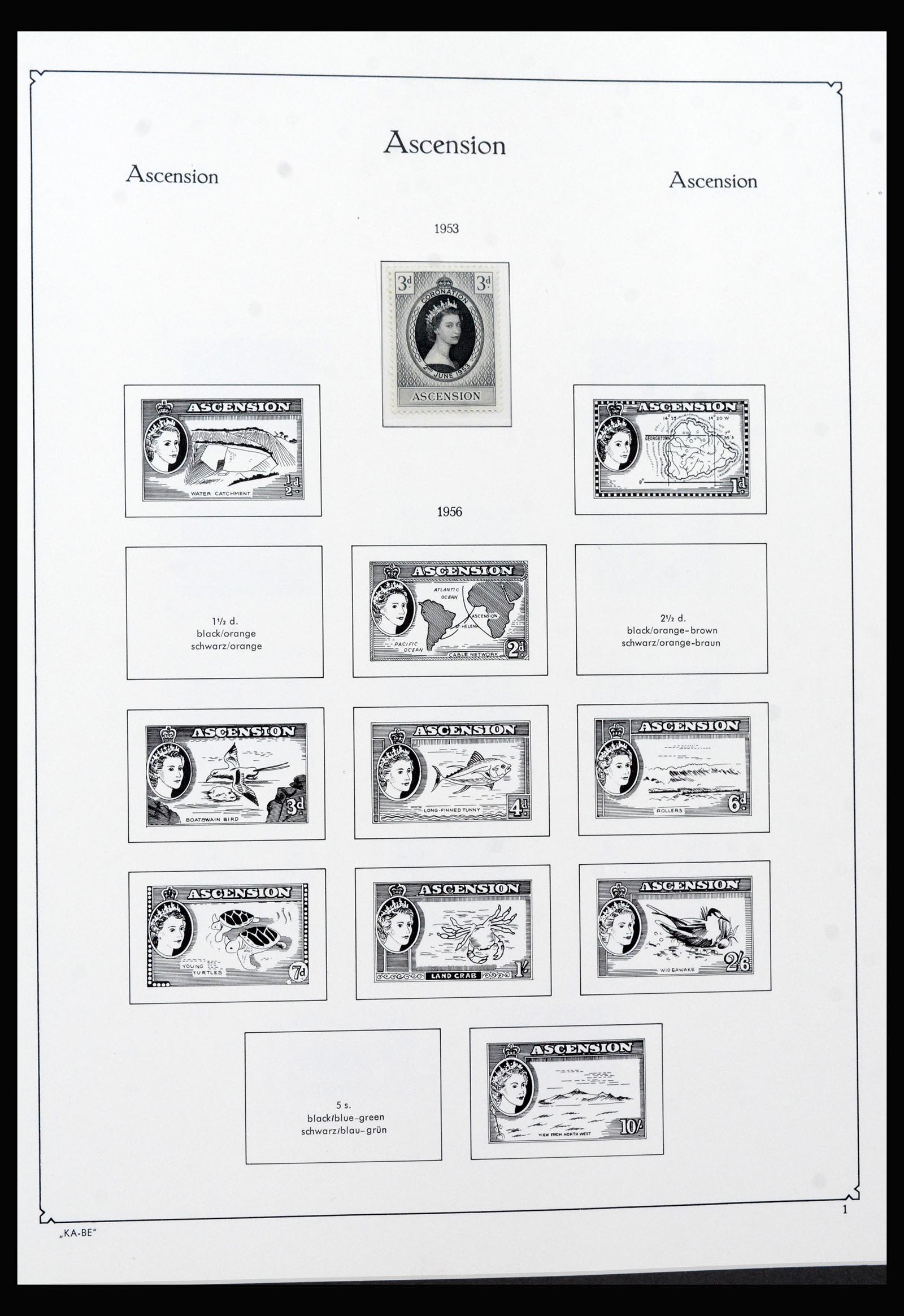 40297 0007 - Stamp collection 40297 Ascension and Tristan da Cunha 1922-1980.