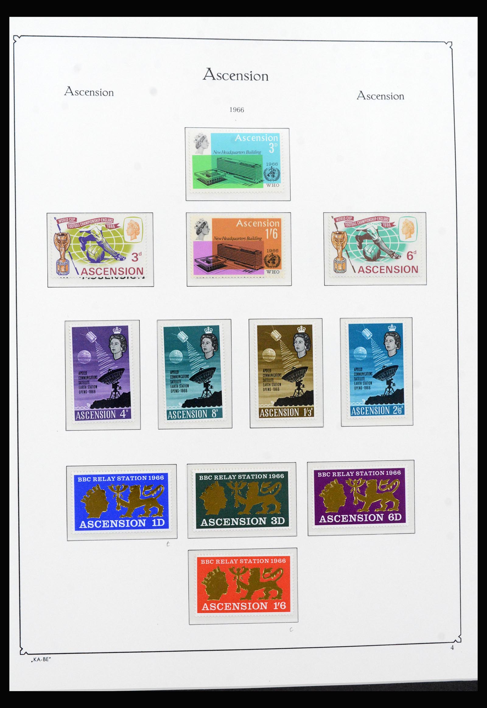 40297 0010 - Stamp collection 40297 Ascension and Tristan da Cunha 1922-1980.
