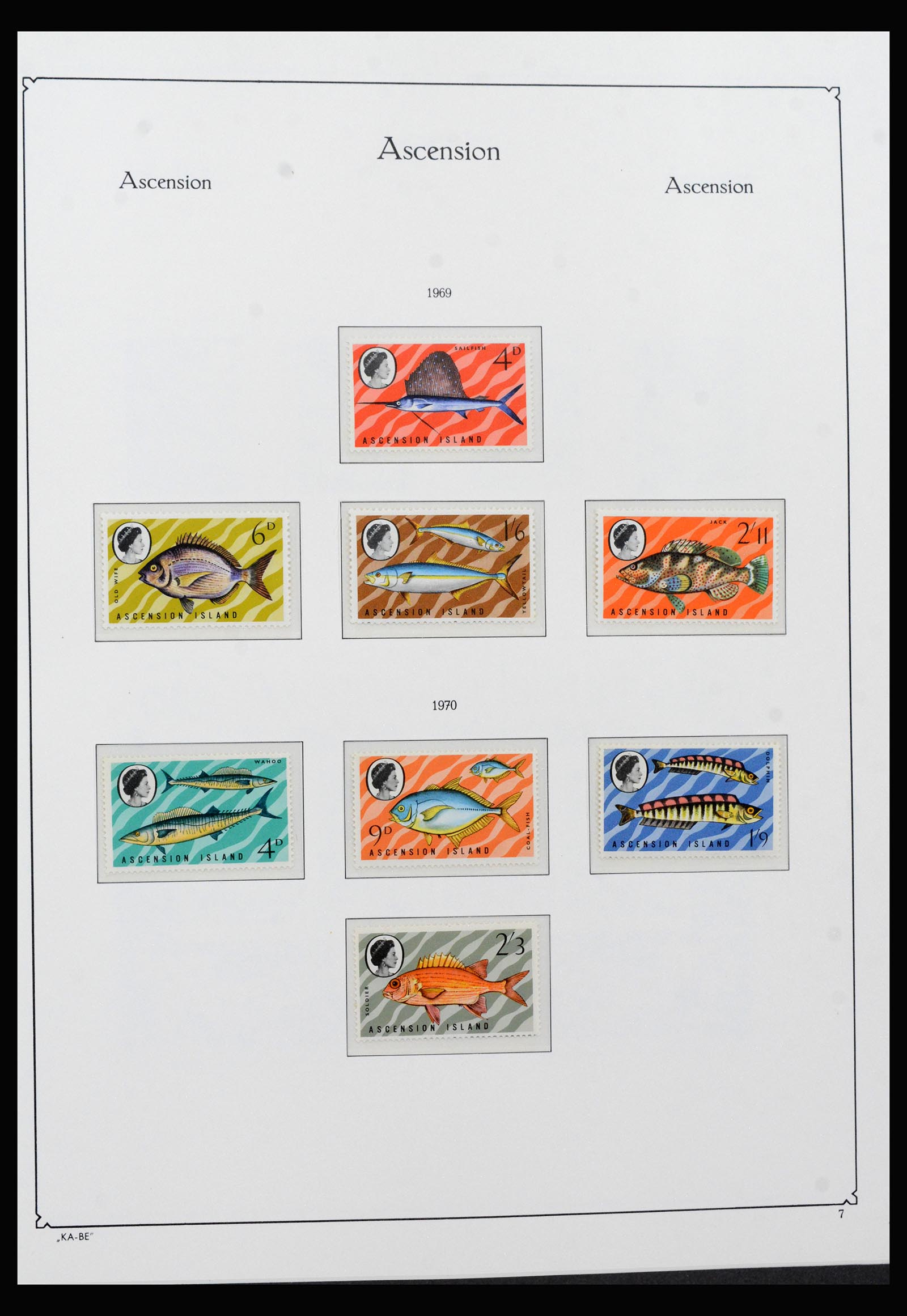 40297 0013 - Stamp collection 40297 Ascension and Tristan da Cunha 1922-1980.