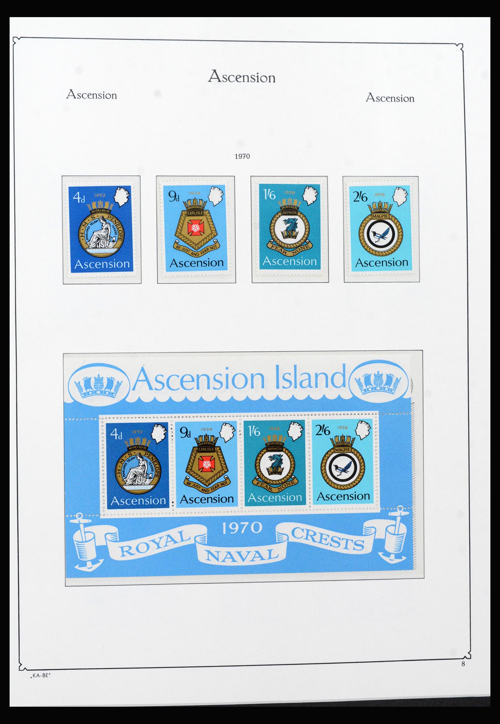 40297 0014 - Stamp collection 40297 Ascension and Tristan da Cunha 1922-1980.