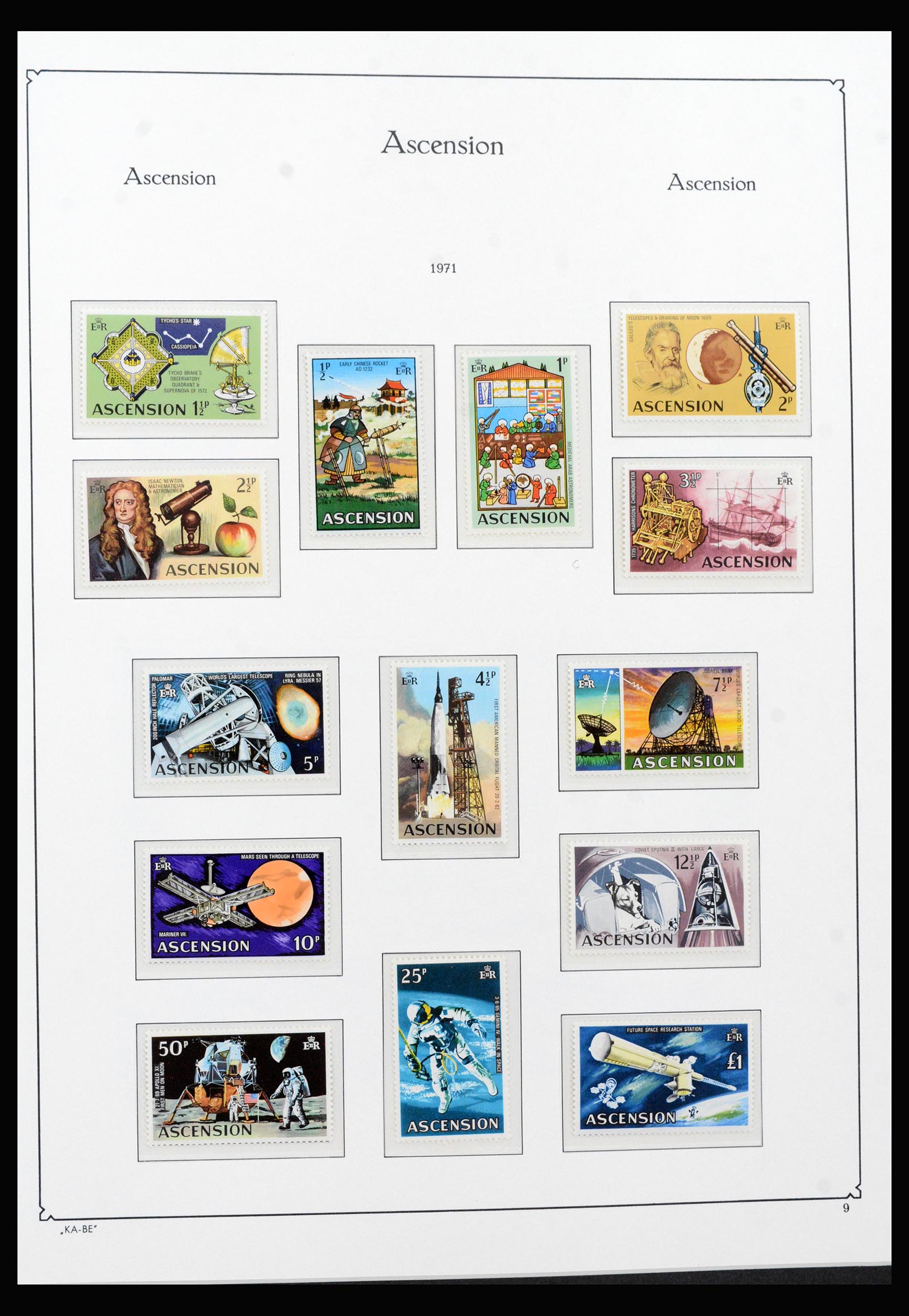 40297 0015 - Stamp collection 40297 Ascension and Tristan da Cunha 1922-1980.