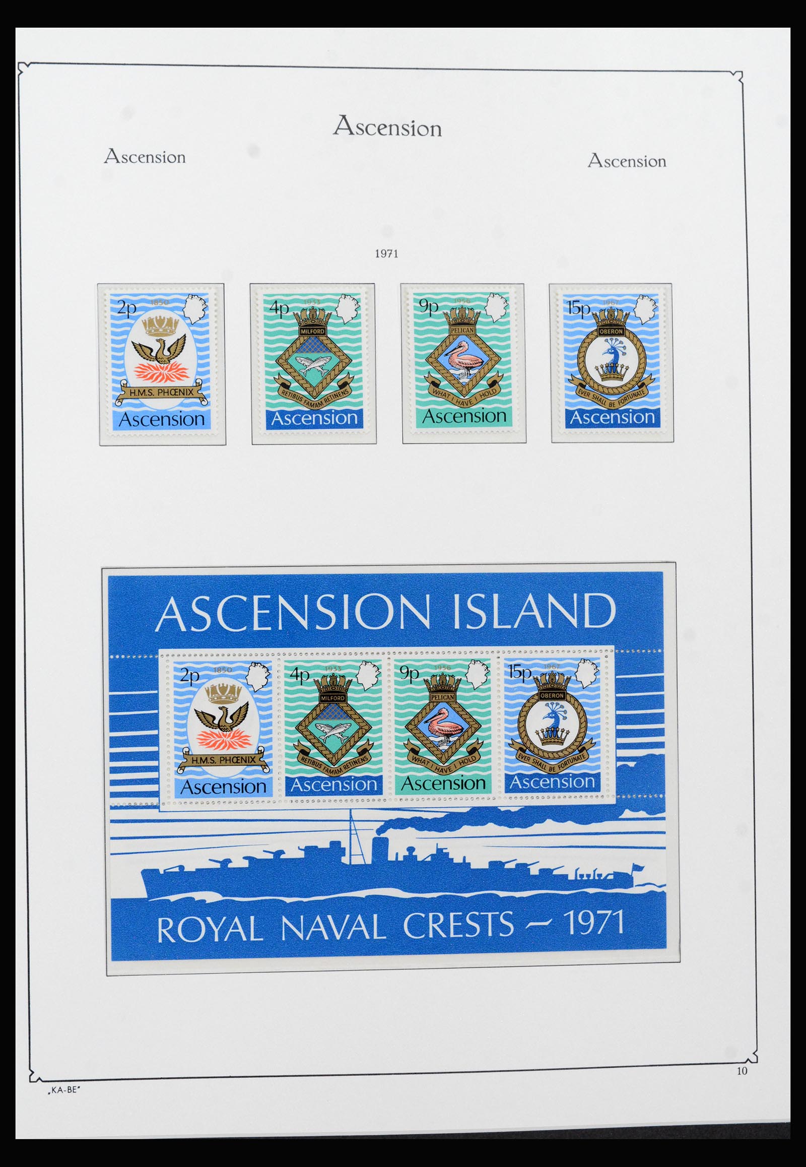 40297 0016 - Stamp collection 40297 Ascension and Tristan da Cunha 1922-1980.
