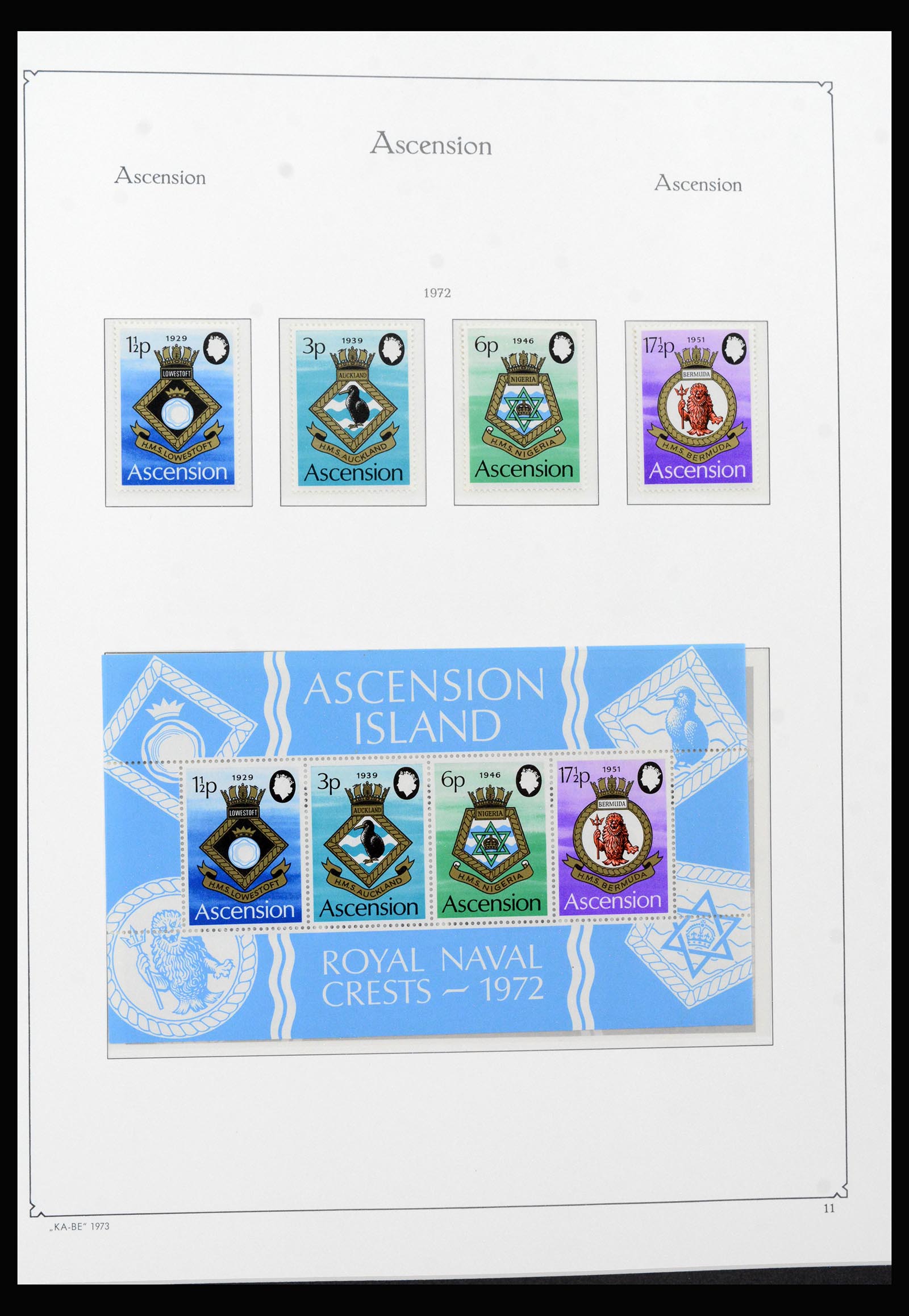 40297 0017 - Stamp collection 40297 Ascension and Tristan da Cunha 1922-1980.
