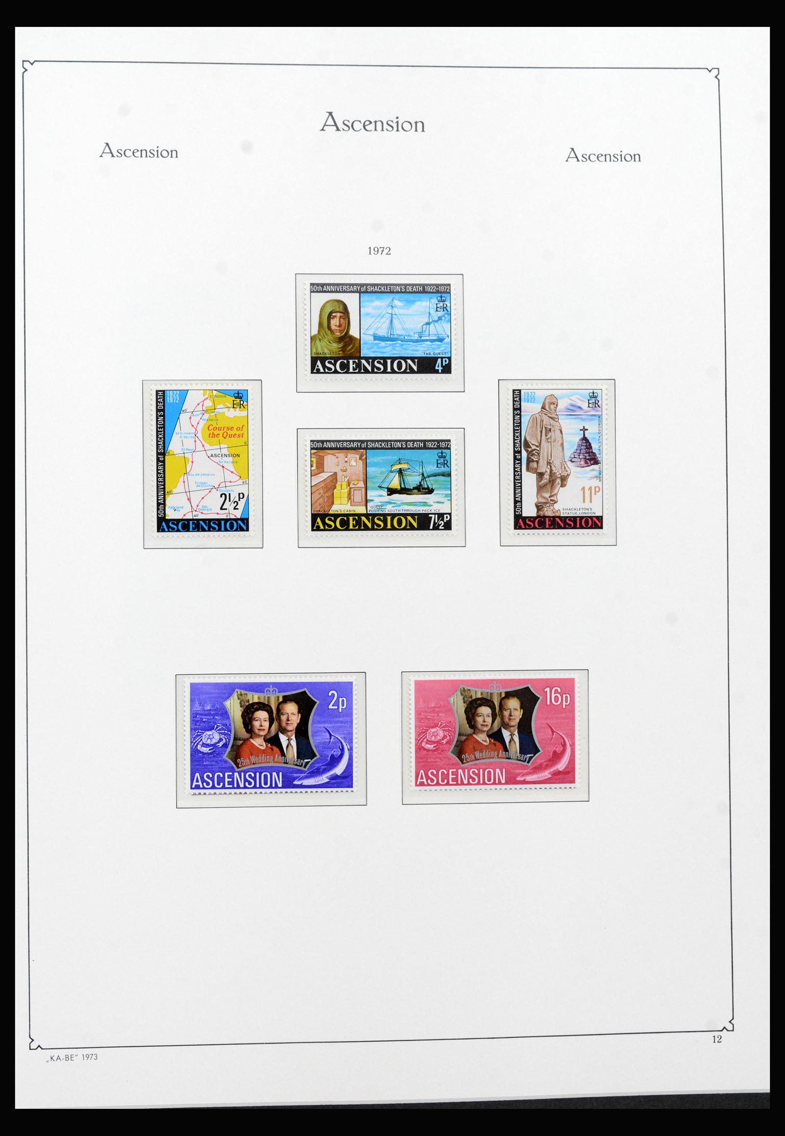 40297 0018 - Stamp collection 40297 Ascension and Tristan da Cunha 1922-1980.