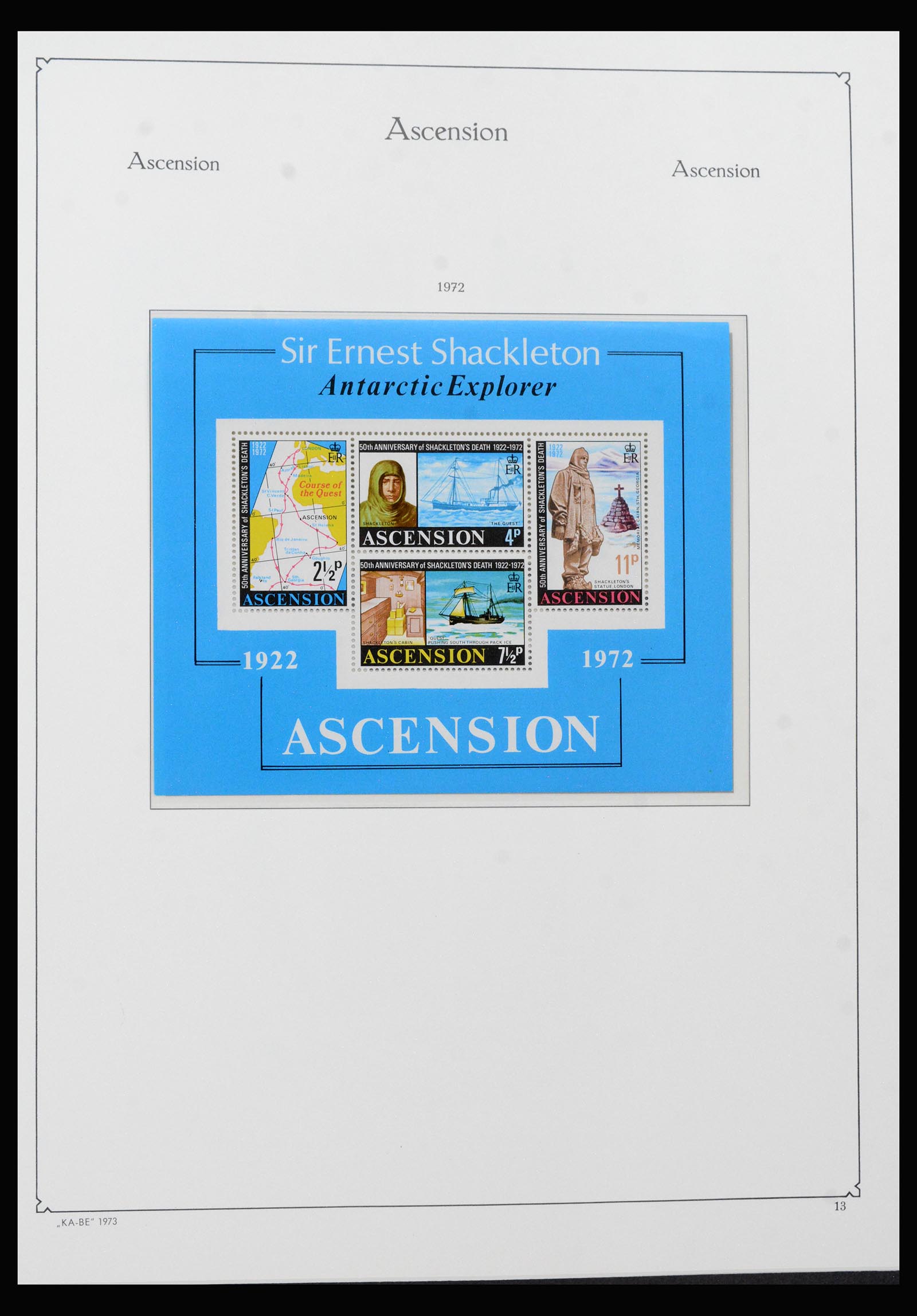 40297 0019 - Stamp collection 40297 Ascension and Tristan da Cunha 1922-1980.