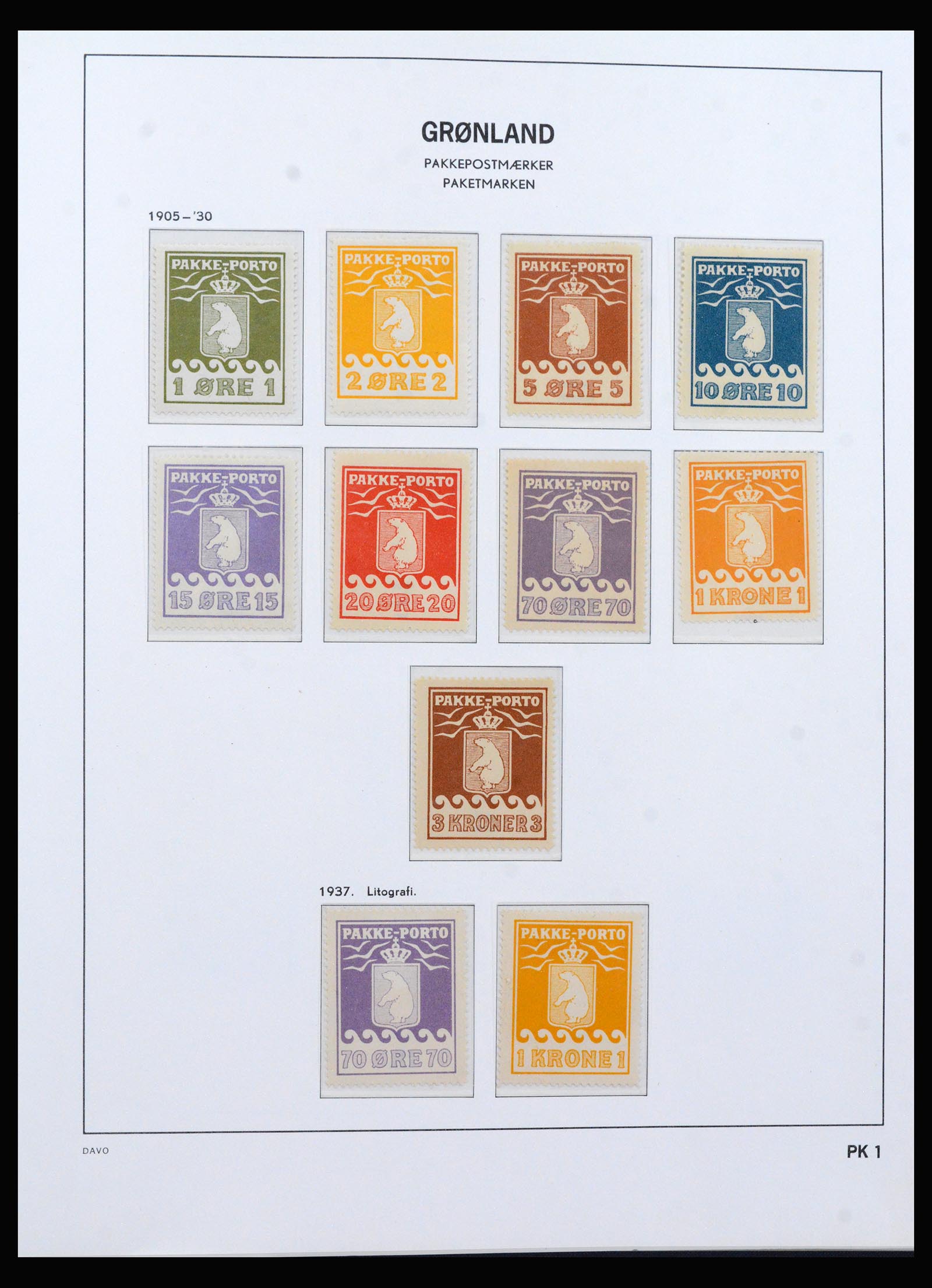 40299 0002 - Stamp collection 40299 Greenland 1905-2000.