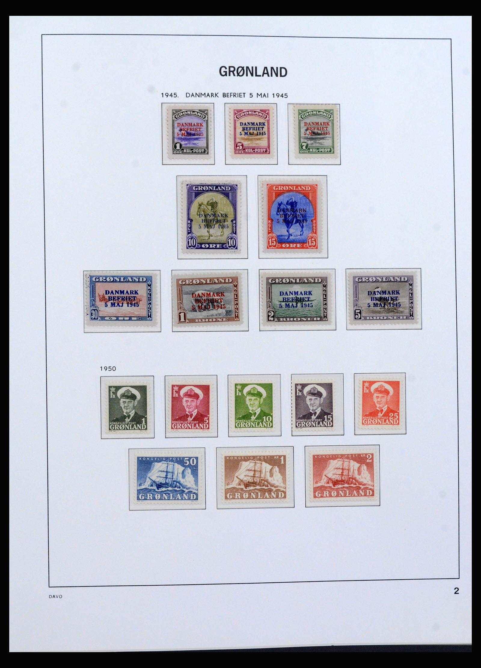 40299 0004 - Stamp collection 40299 Greenland 1905-2000.