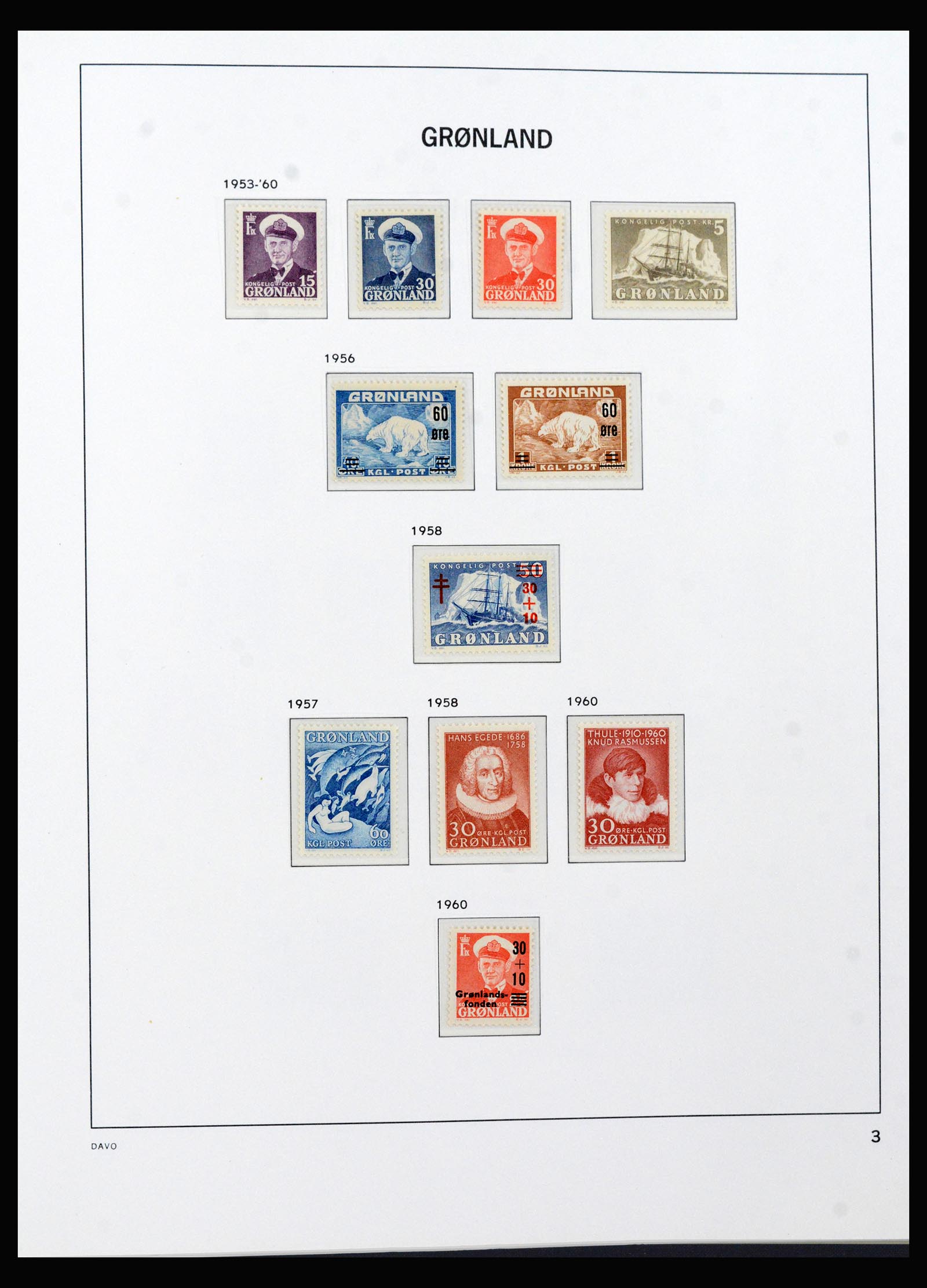 40299 0005 - Stamp collection 40299 Greenland 1905-2000.
