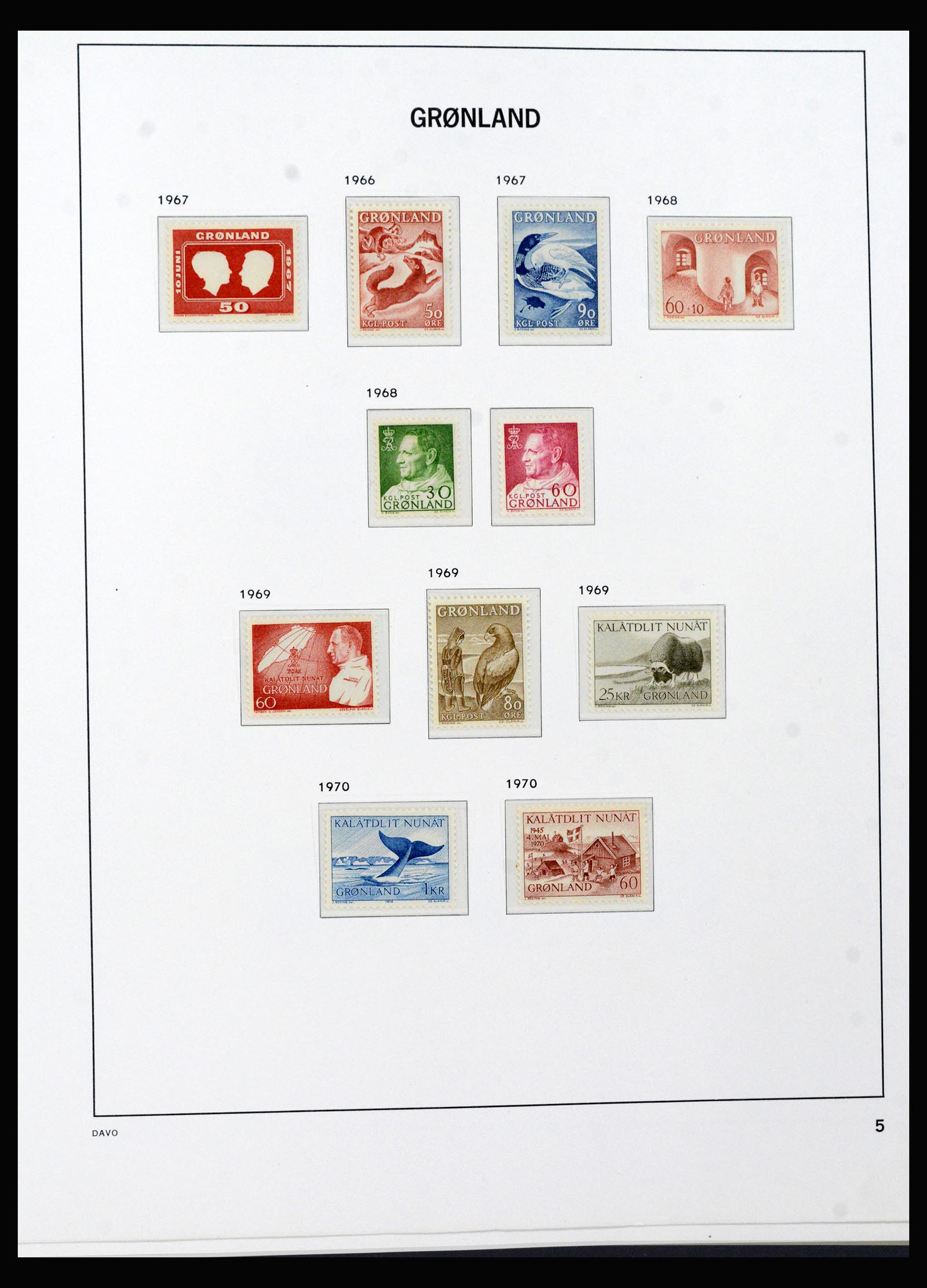 40299 0007 - Stamp collection 40299 Greenland 1905-2000.