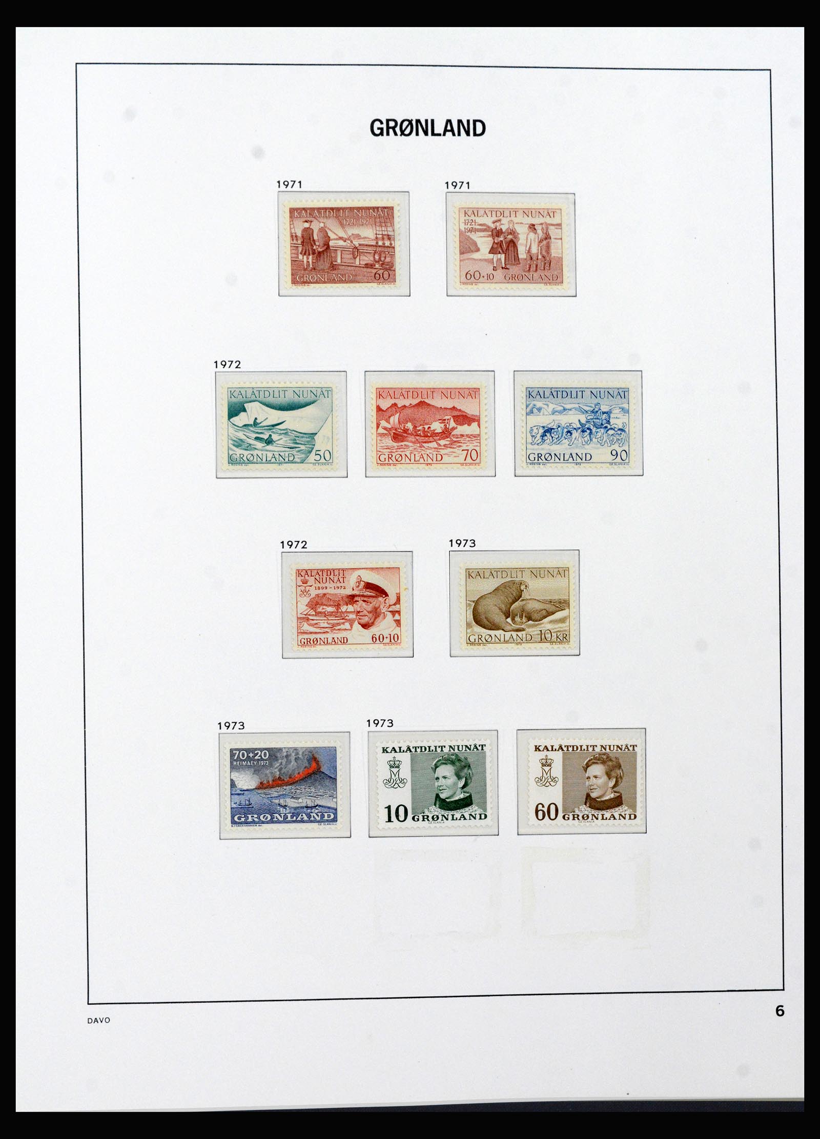 40299 0008 - Stamp collection 40299 Greenland 1905-2000.